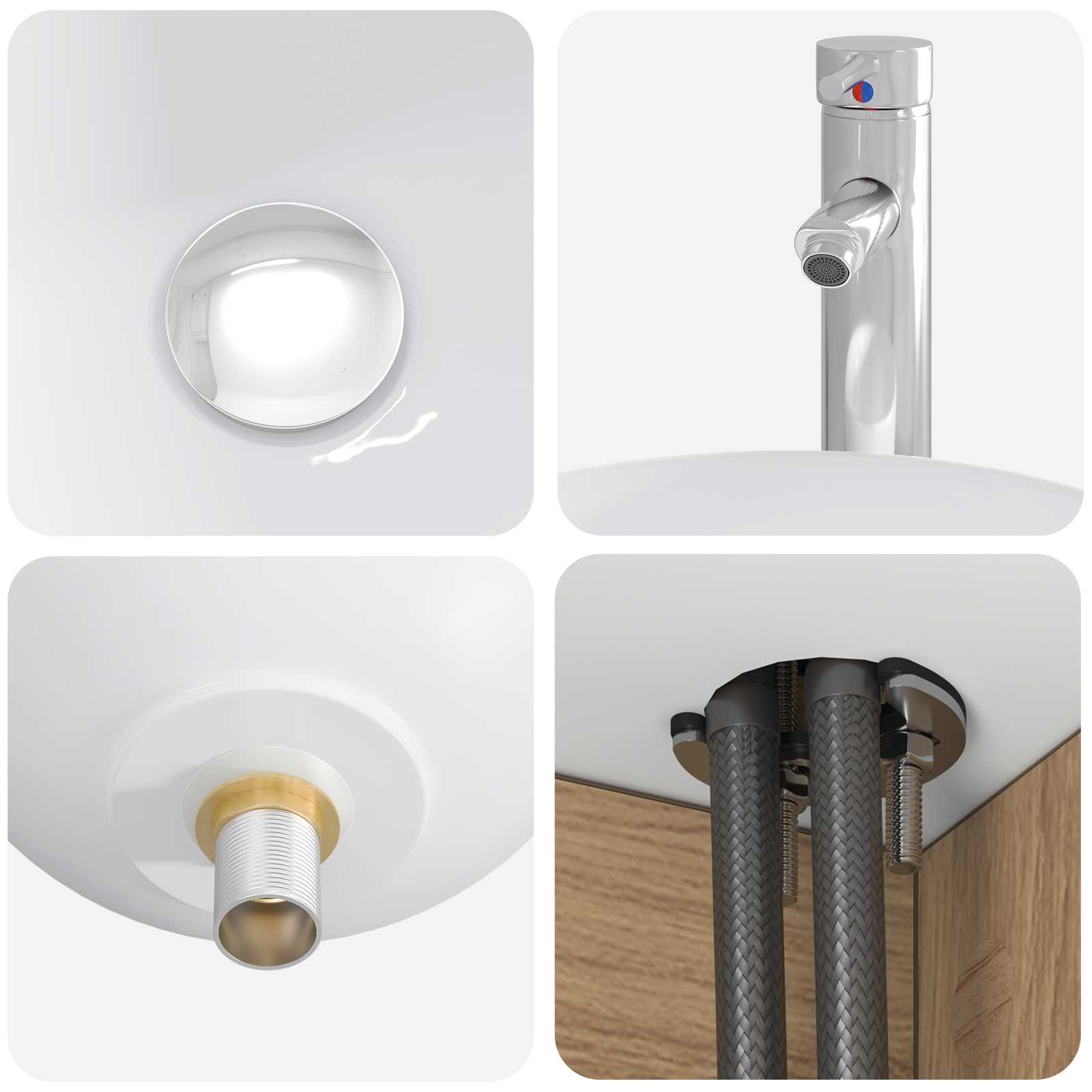 Ensemble de mobilier de salle de bain 2 pc Chêne artisanal