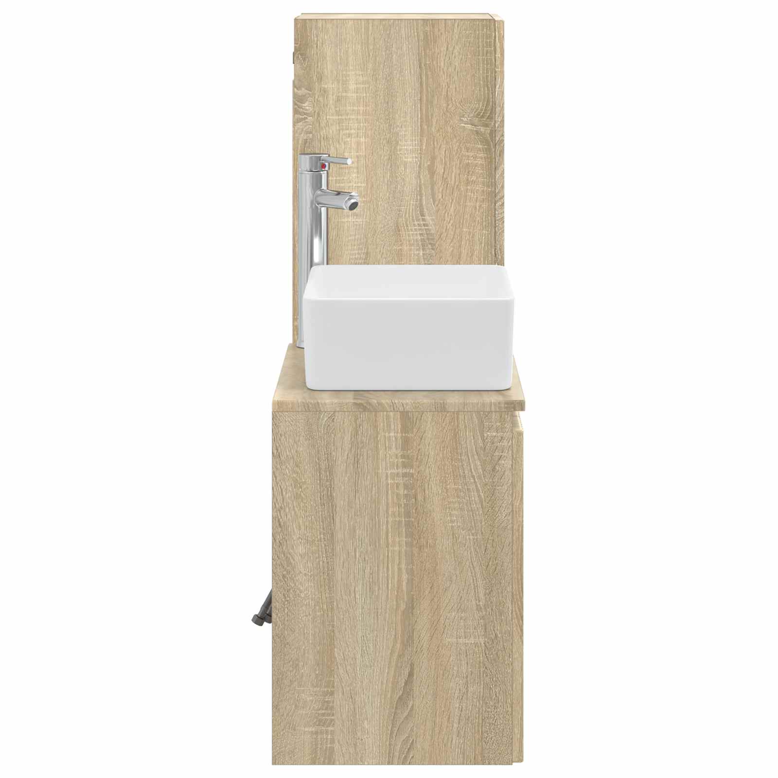Ensemble de mobilier de salle de bain 2 pc Chêne Sonoma