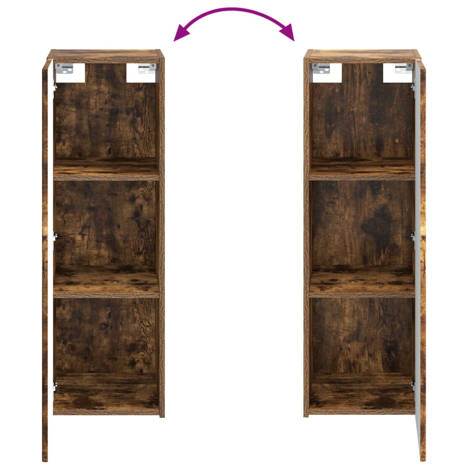 Ensemble de mobilier de salle de bain 2 pc Chêne fumé