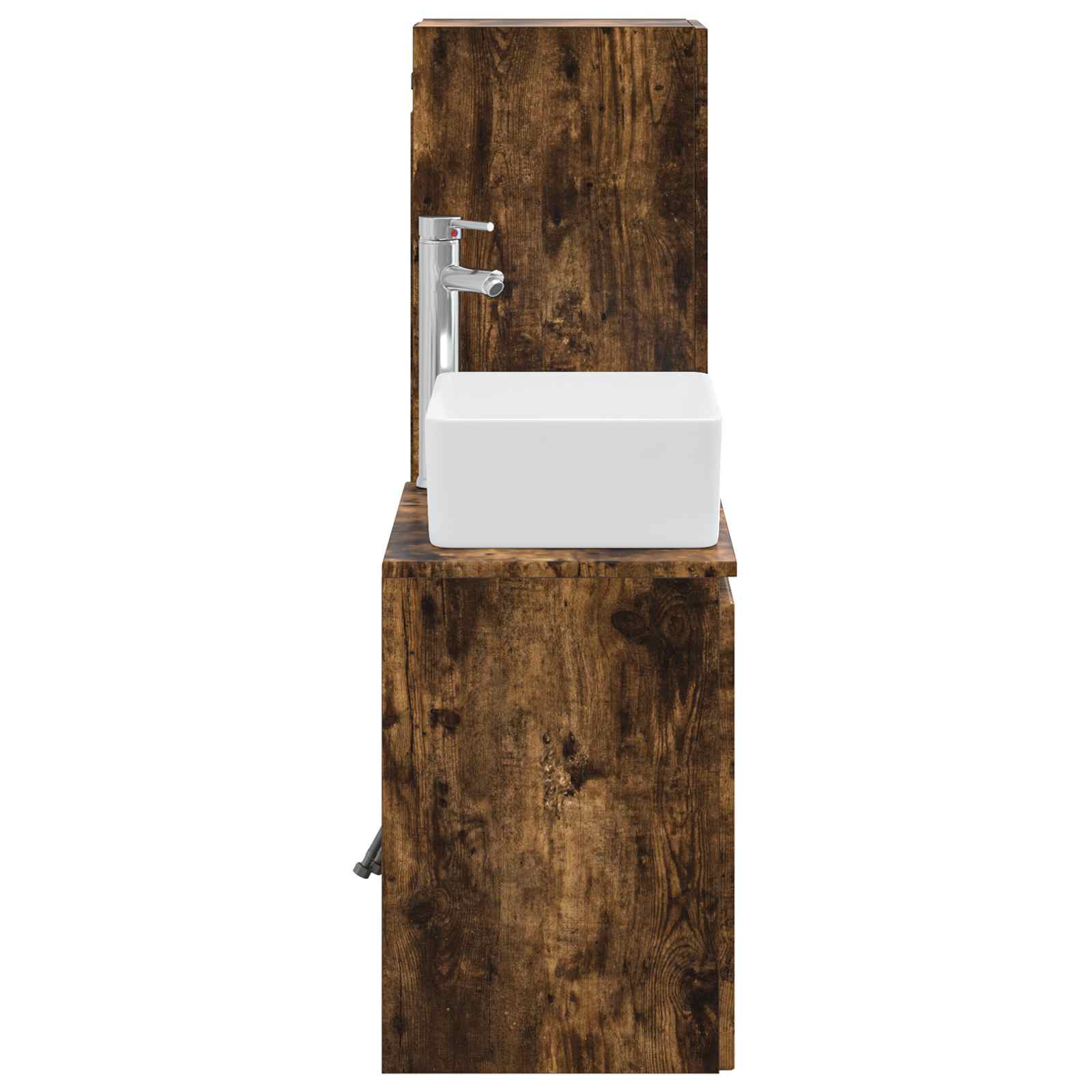 Ensemble de mobilier de salle de bain 2 pc Chêne fumé