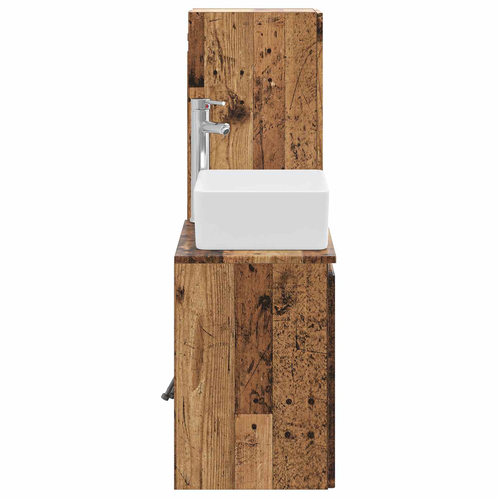Ensemble de mobilier de salle de bain 2 pc Bois ancien