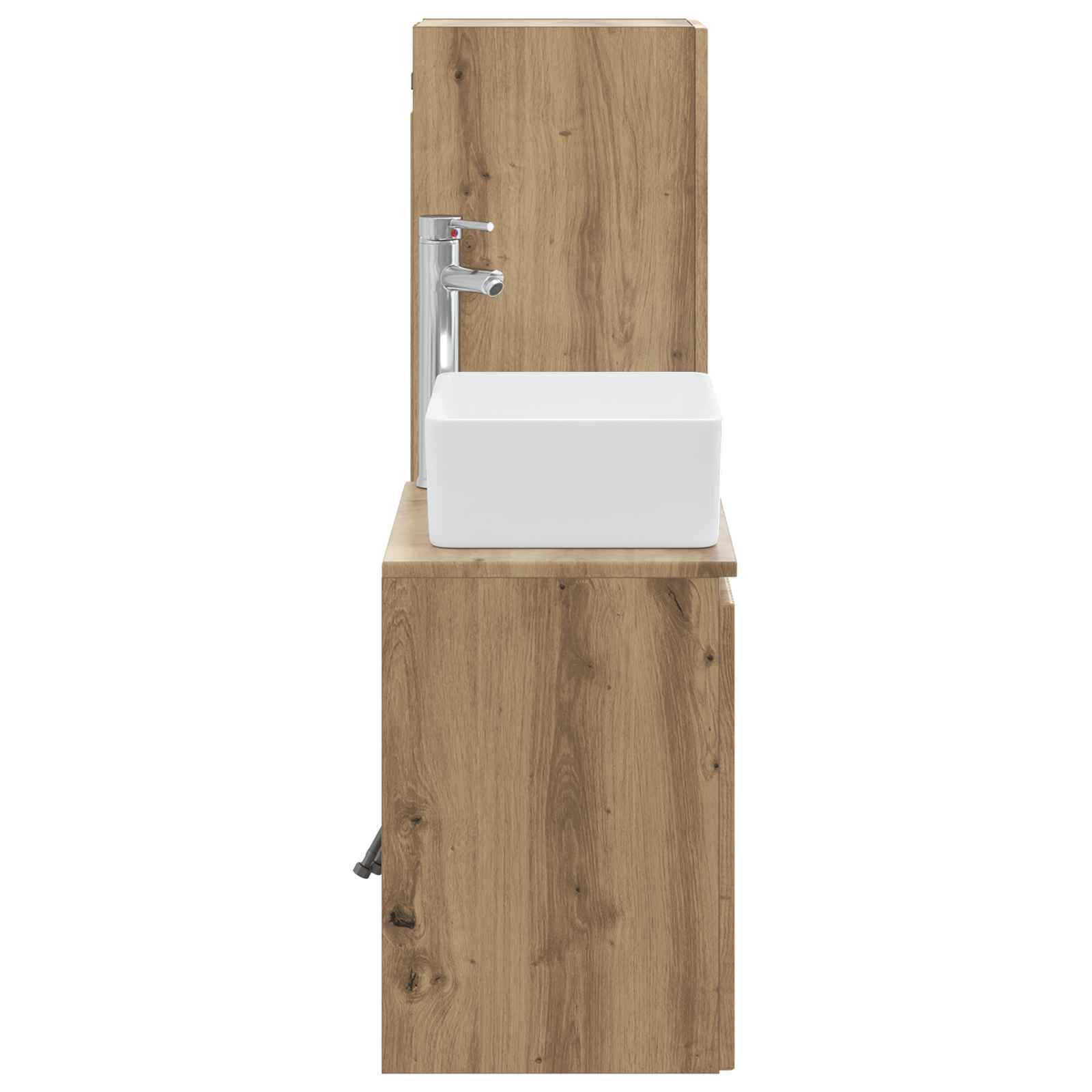 Ensemble de mobilier de salle de bain 2 pc Chêne artisanal