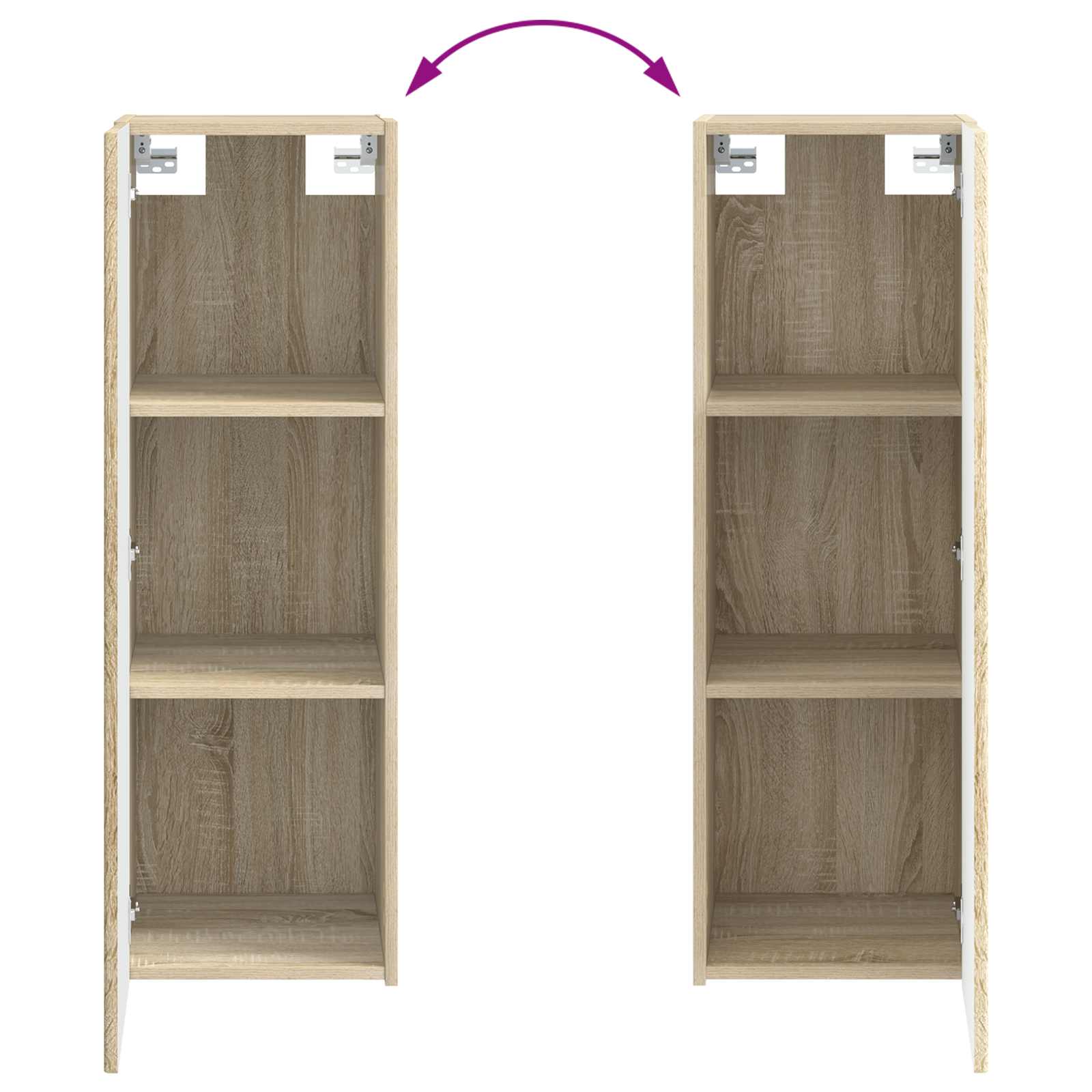 Ensemble de mobilier de salle de bain 2 pc Chêne Sonoma