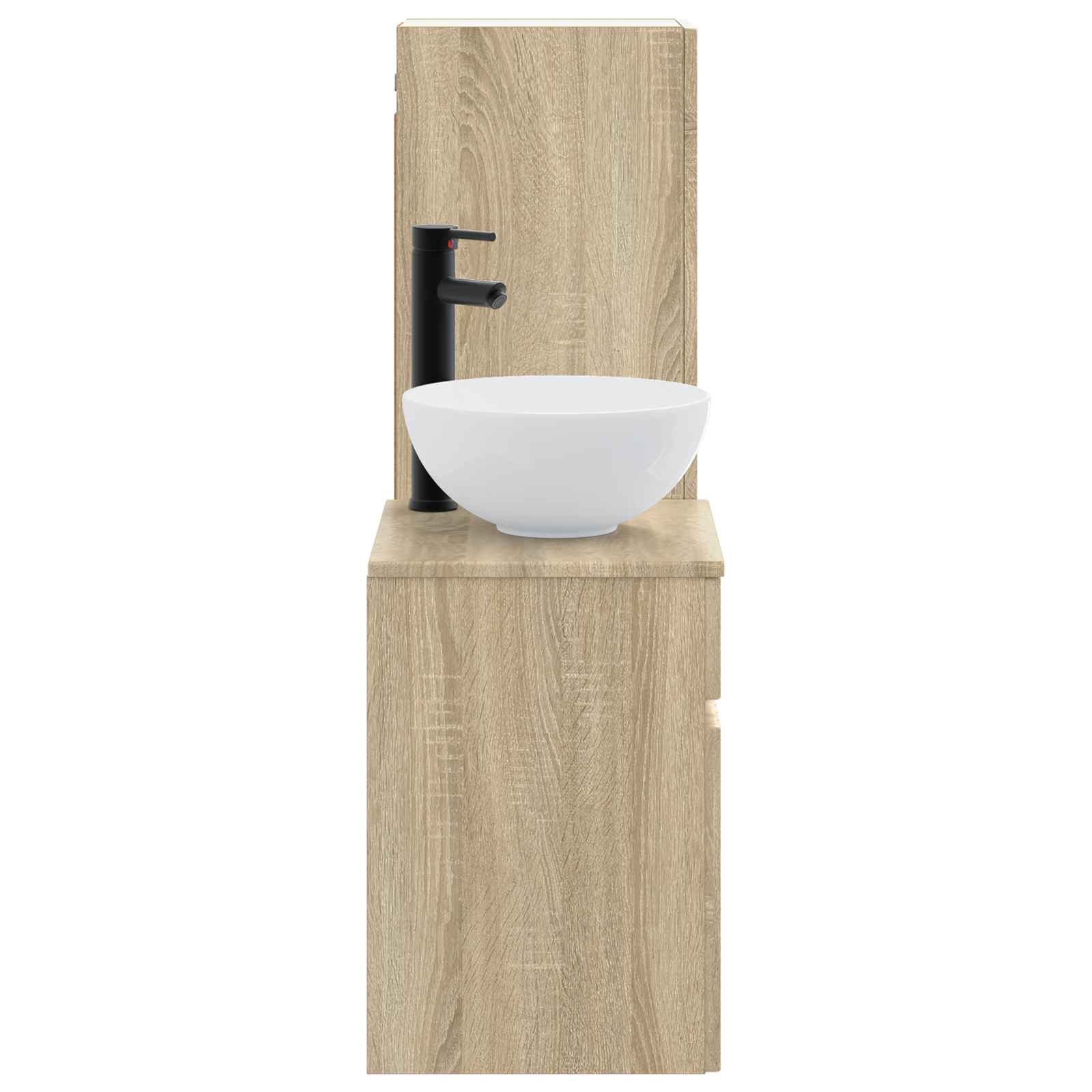 Ensemble de mobilier de salle de bain 2 pc Chêne Sonoma