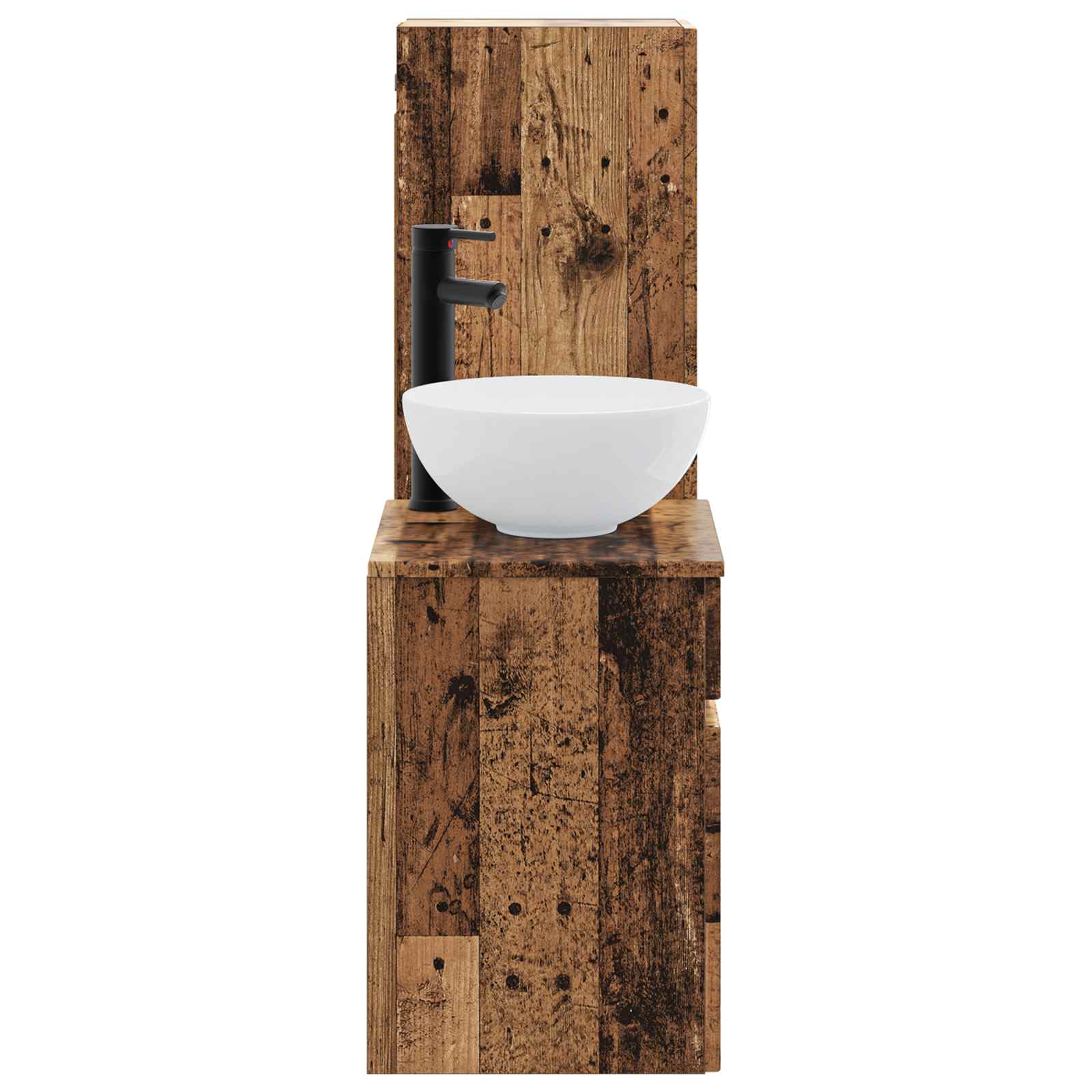 Ensemble de mobilier de salle de bain 2 pc Bois ancien