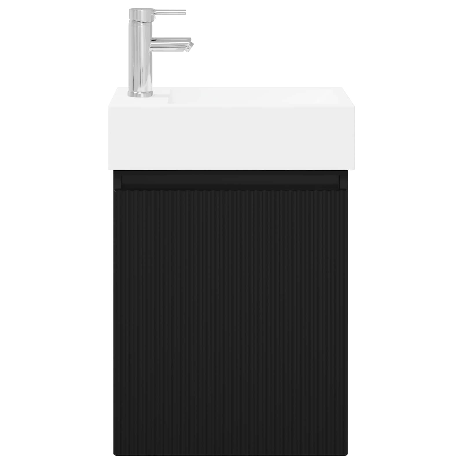 Meuble de salle de bain avec robinet Noir 45,5 x 22,5 x 84 cm - XIOS
