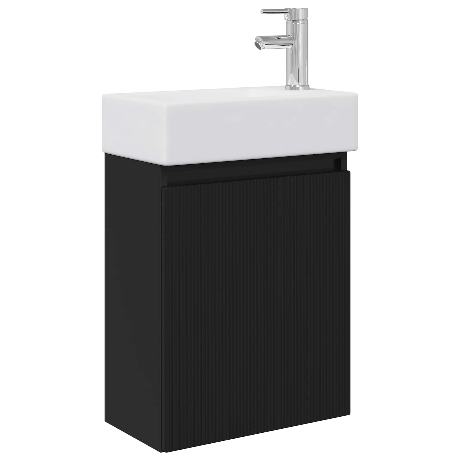 Meuble de salle de bain avec robinet Noir 45,5 x 22,5 x 84 cm - XIOS