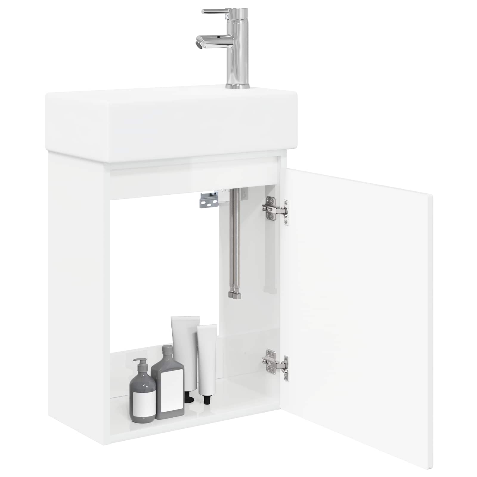 Meuble de salle de bain avec robinet Blanc brillant - XIOS