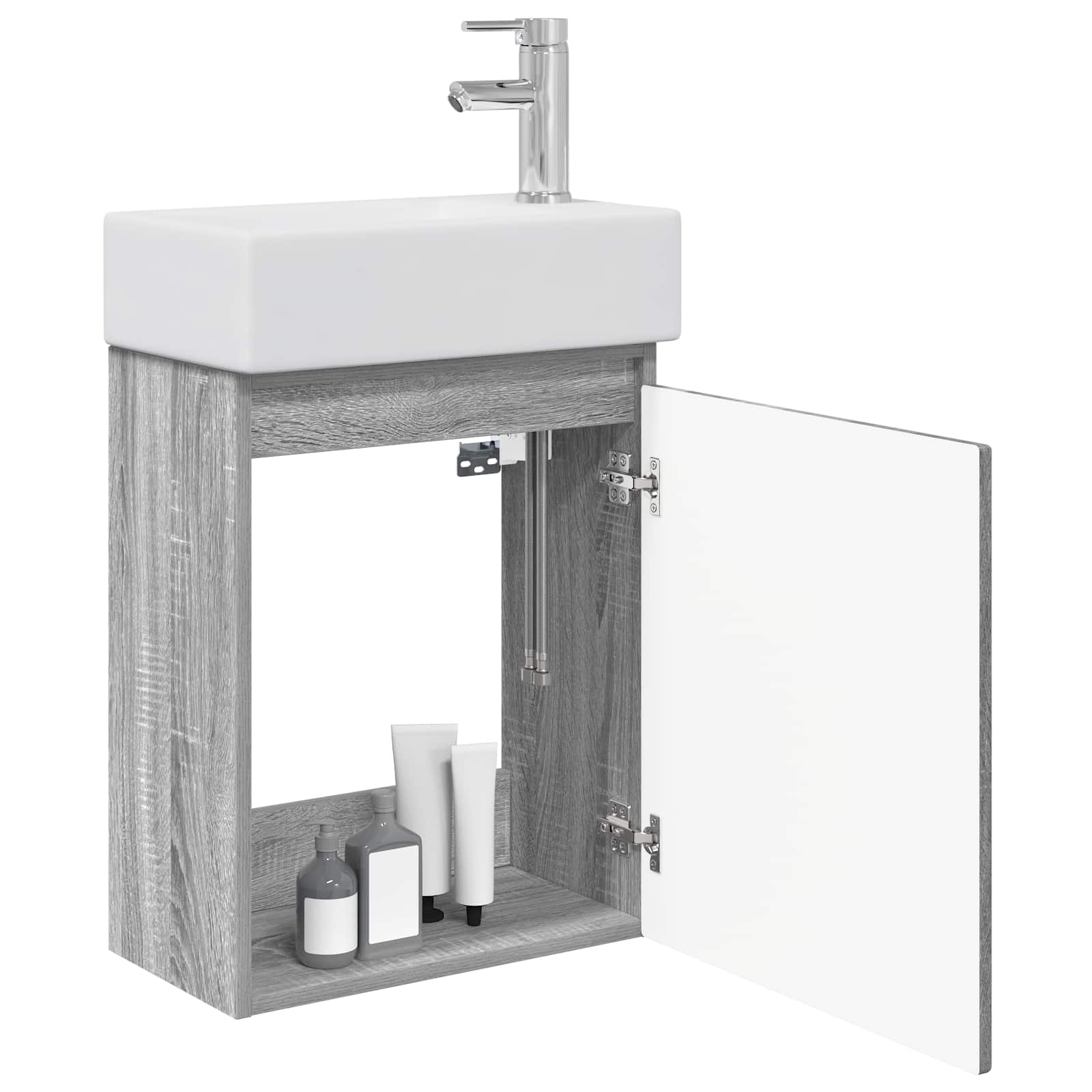 Meuble de salle de bain avec robinet Sonoma gris - XIOS