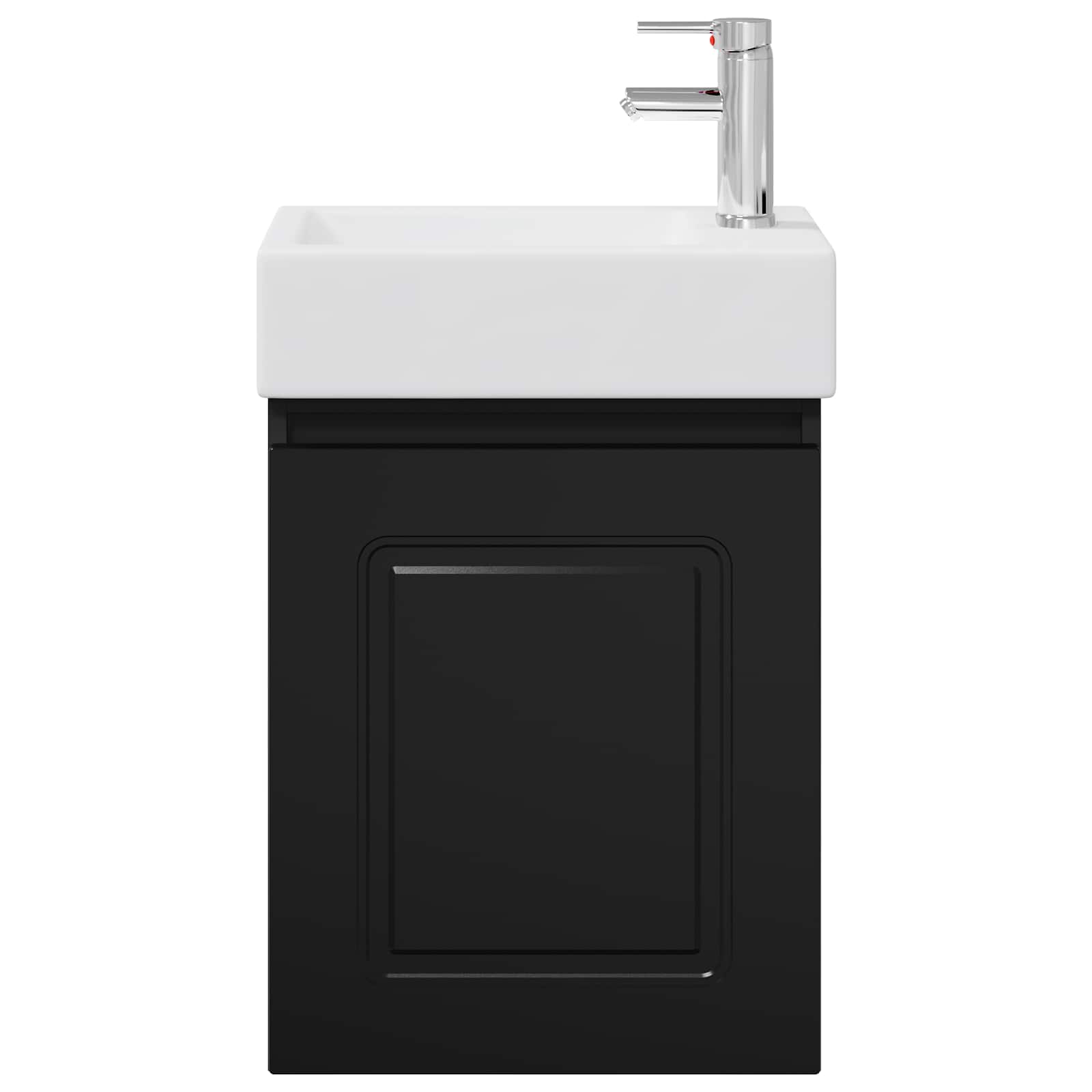 Meuble de salle de bain avec robinet Noir 45,5 x 22,5 x 84 cm - XIOS