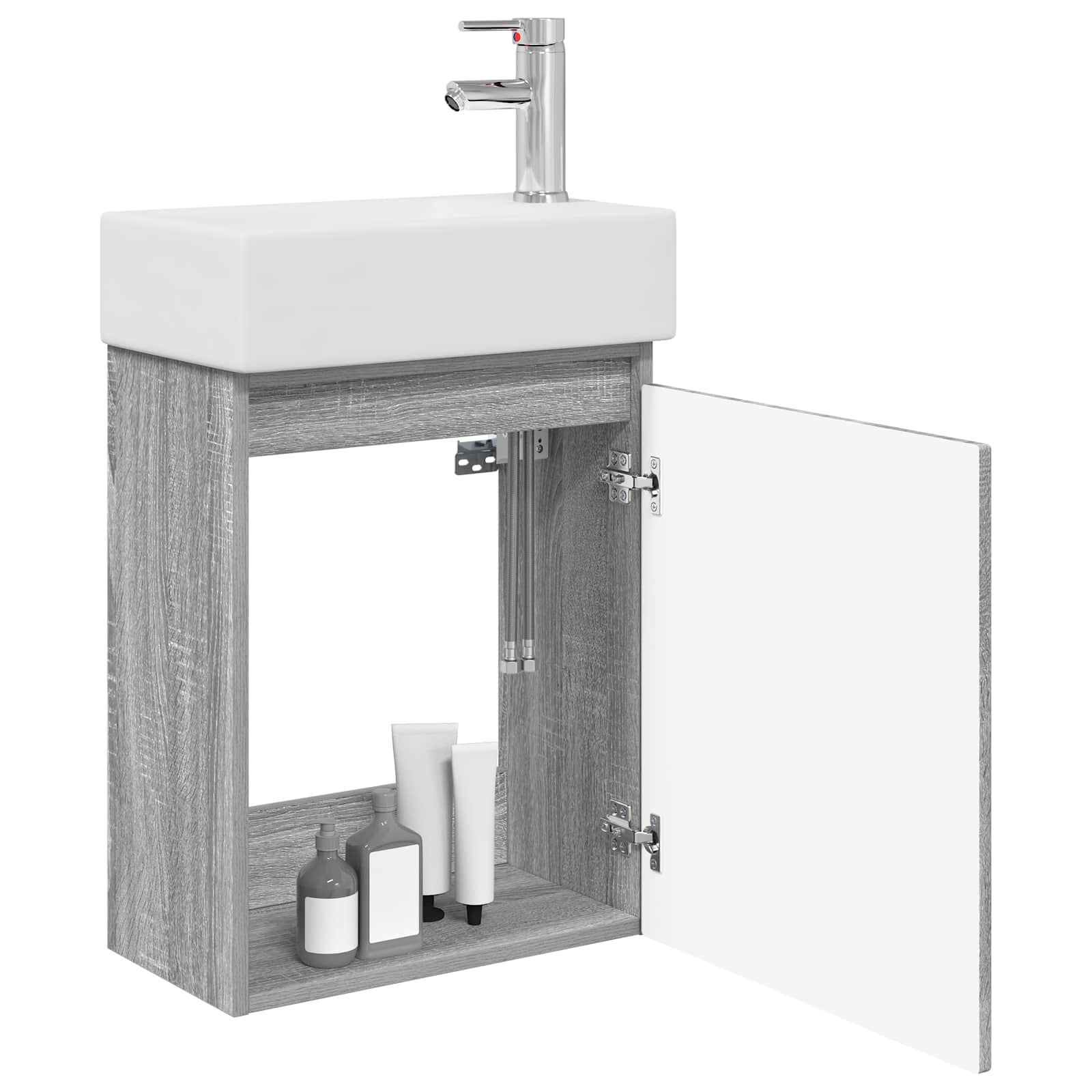 Meuble de salle de bain avec robinet Sonoma gris - XIOS