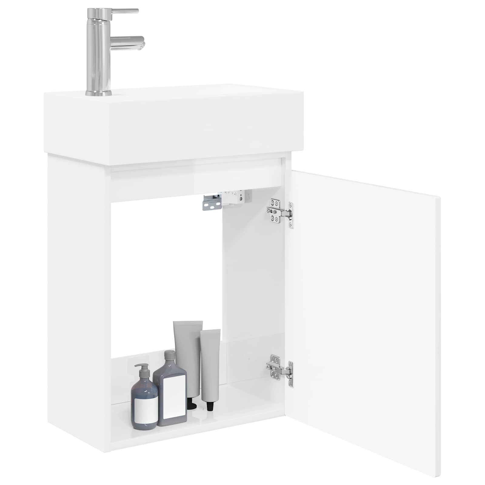Meuble de salle de bain avec robinet Blanc brillant - XIOS