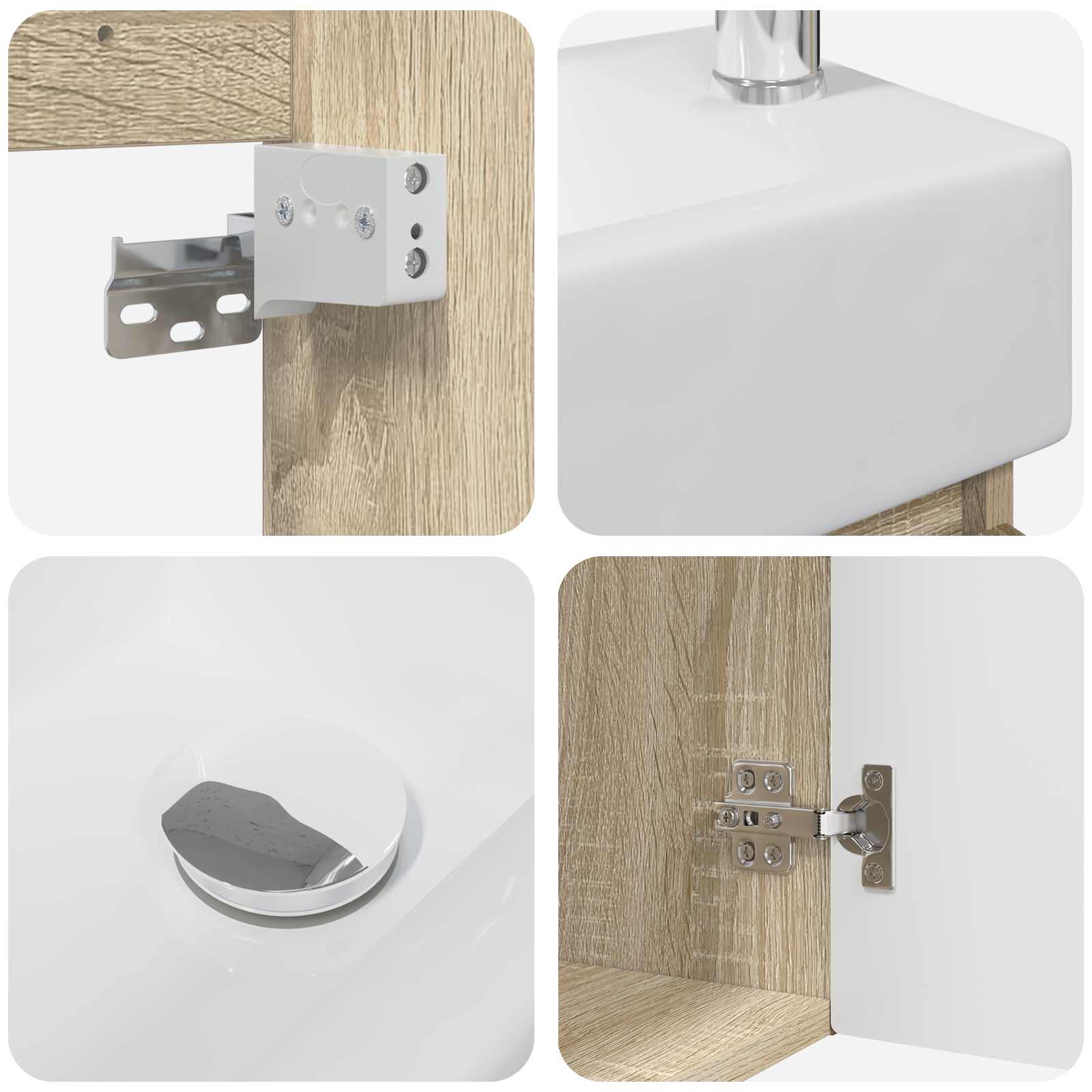 Meuble de salle de bain avec robinet Chêne Sonoma - XIOS