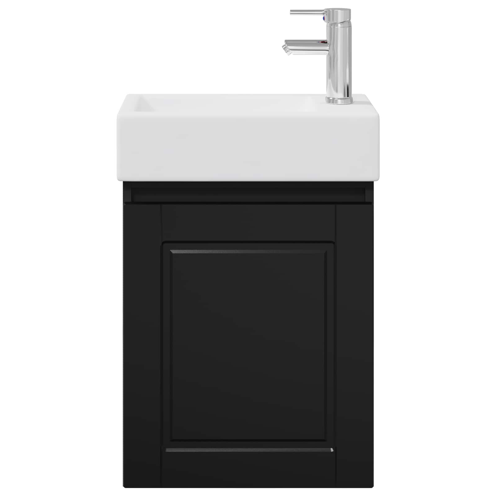 Meuble de salle de bain avec robinet Noir 45,5 x 22,5 x 84 cm - XIOS
