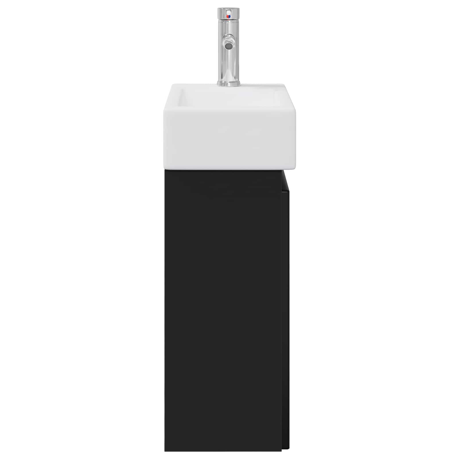 Meuble de salle de bain avec robinet Noir 45,5 x 22,5 x 84 cm - XIOS