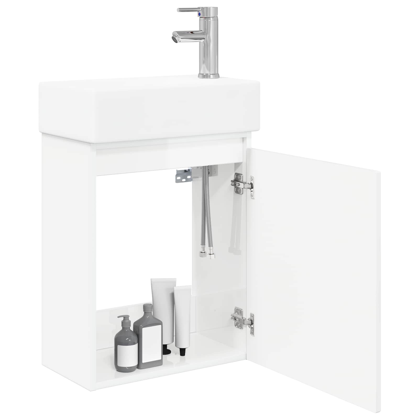 Meuble de salle de bain avec robinet Blanc brillant - XIOS