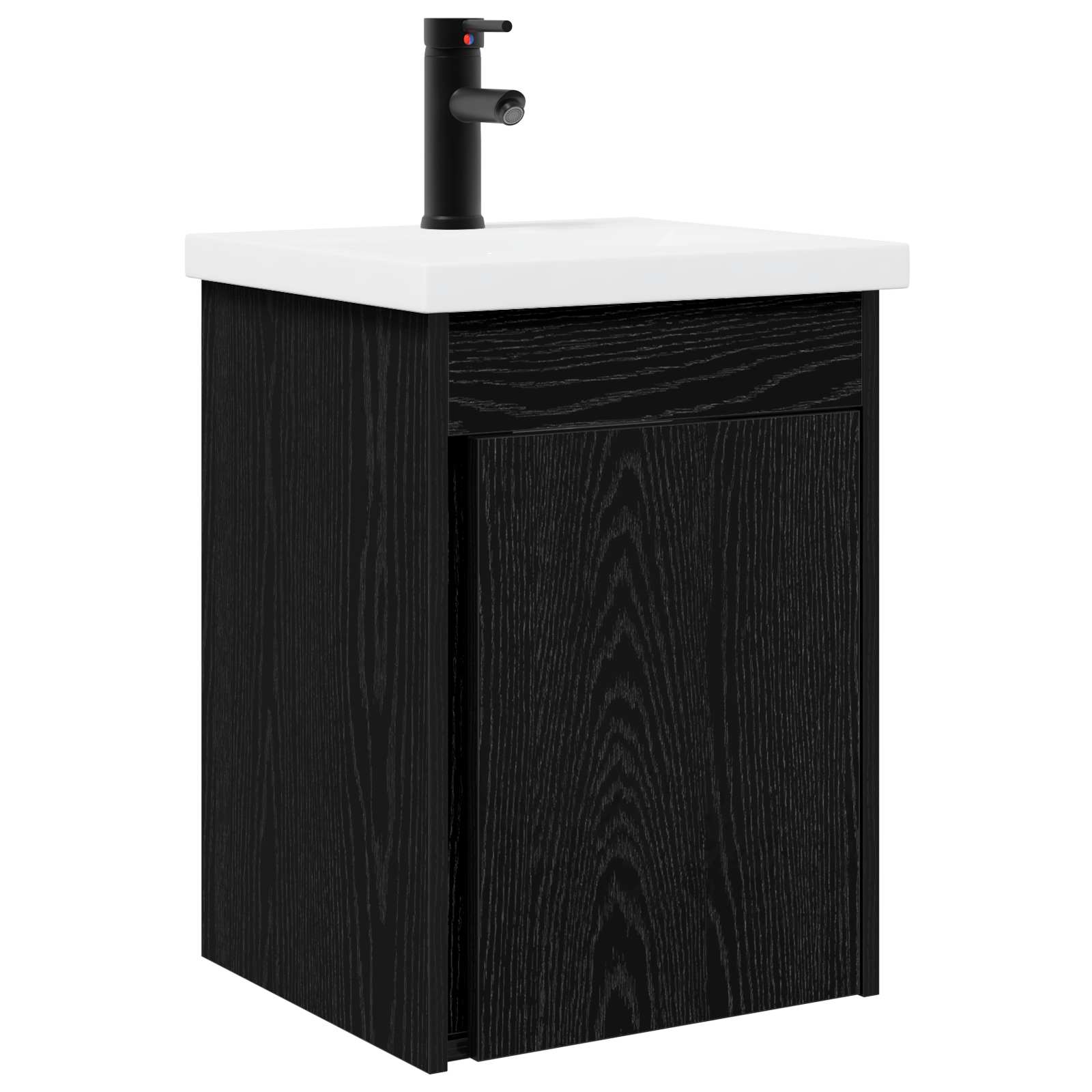Meuble de salle de bain avec robinet Chêne noir - XIOS