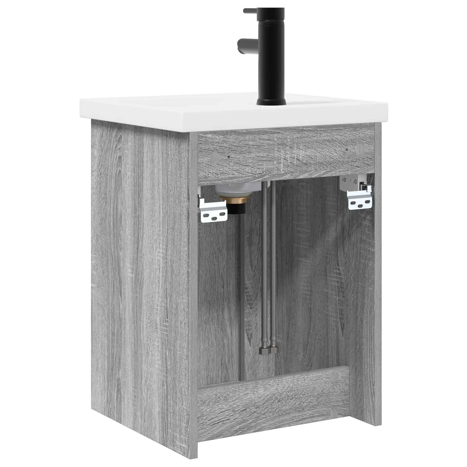 Meuble de salle de bain avec robinet Sonoma gris - XIOS