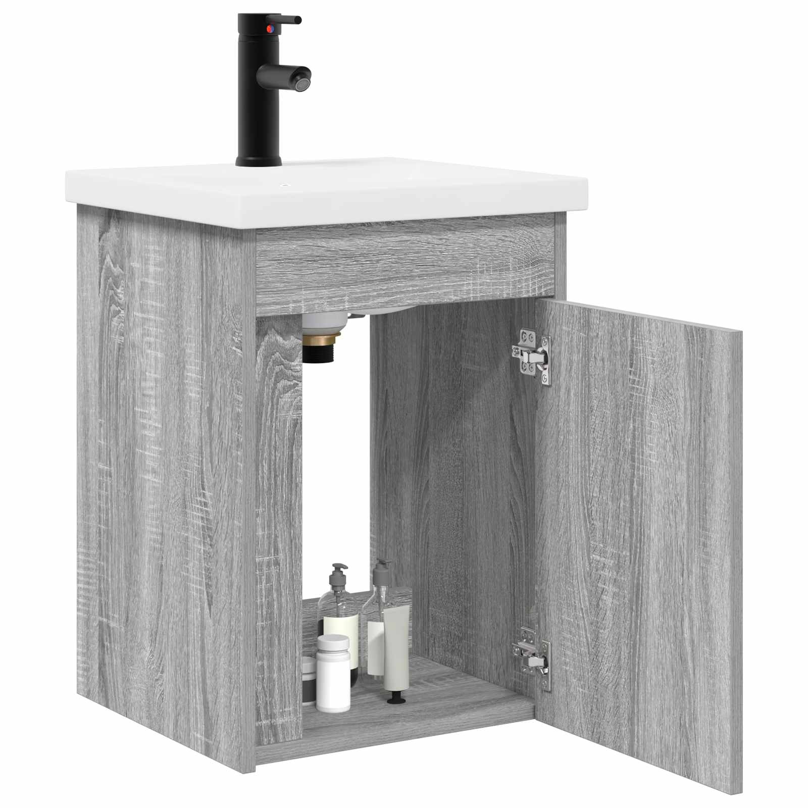 Meuble de salle de bain avec robinet Sonoma gris - XIOS