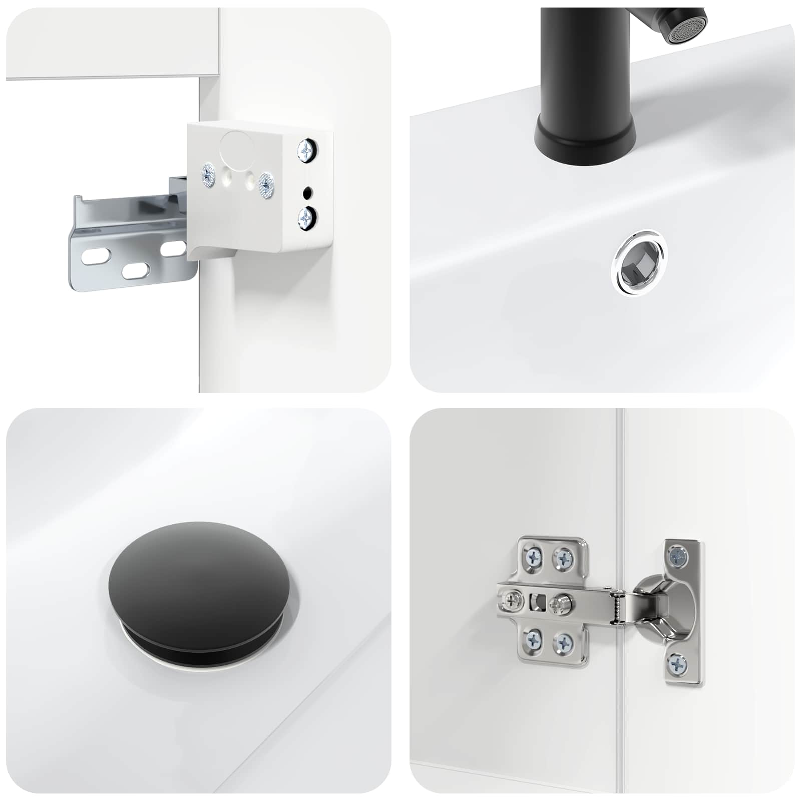 Meuble de salle de bain avec robinet Blanc 61 x 40 x 74,5 cm - XIOS