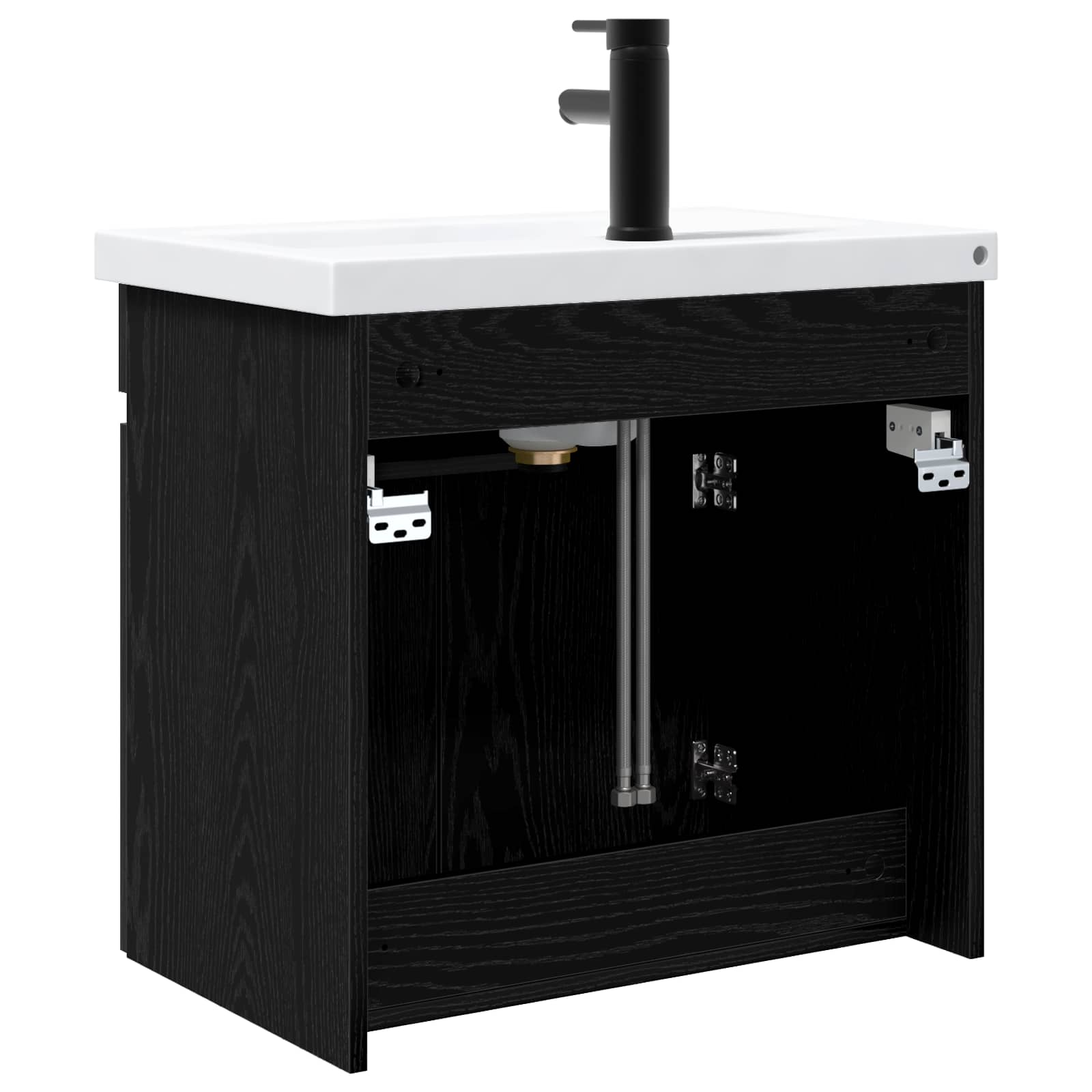 Meuble de salle de bain avec robinet Chêne noir - XIOS