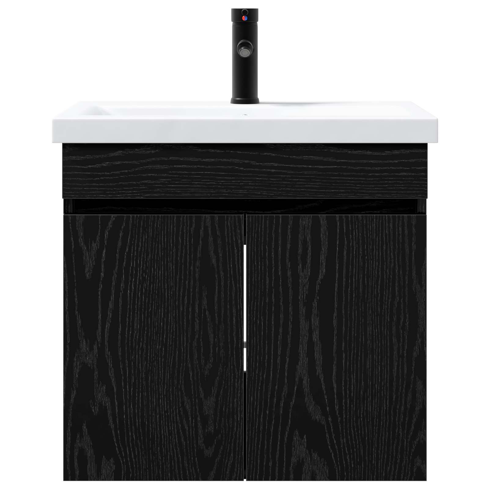 Meuble de salle de bain avec robinet Chêne noir - XIOS