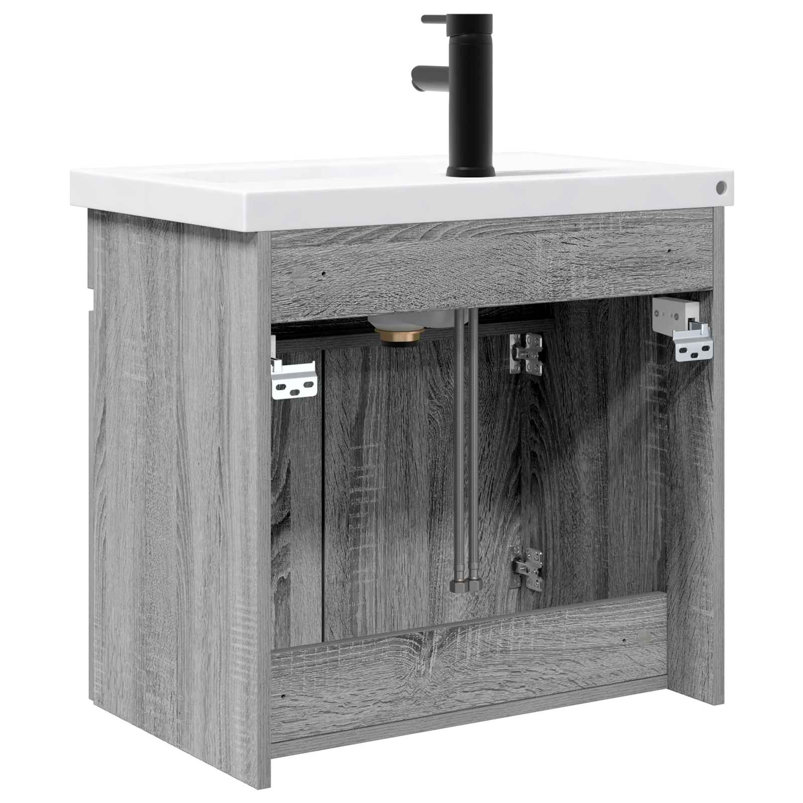 Meuble de salle de bain avec robinet Sonoma gris - XIOS