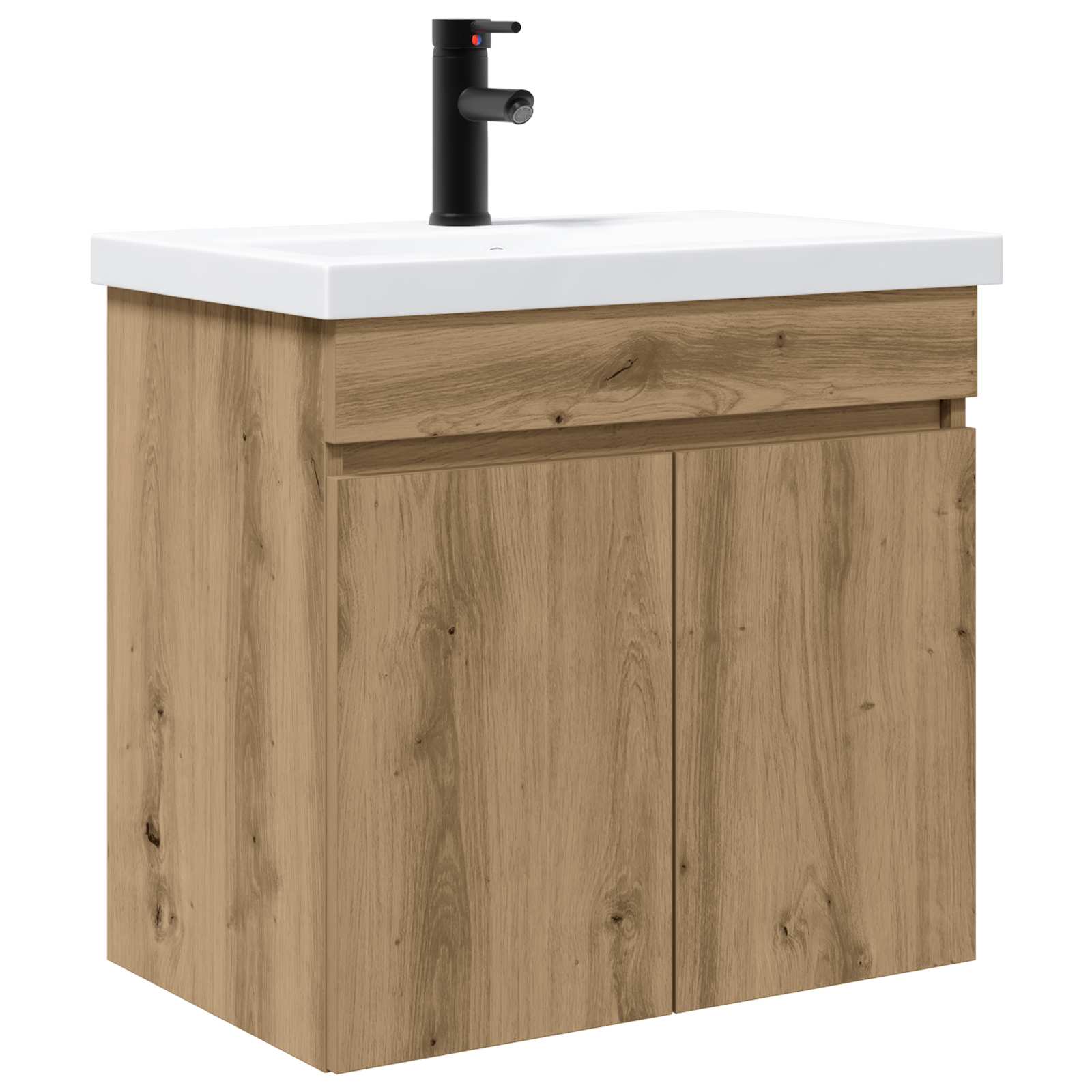 Meuble de salle de bain avec robinet Chêne artisanal - XIOS