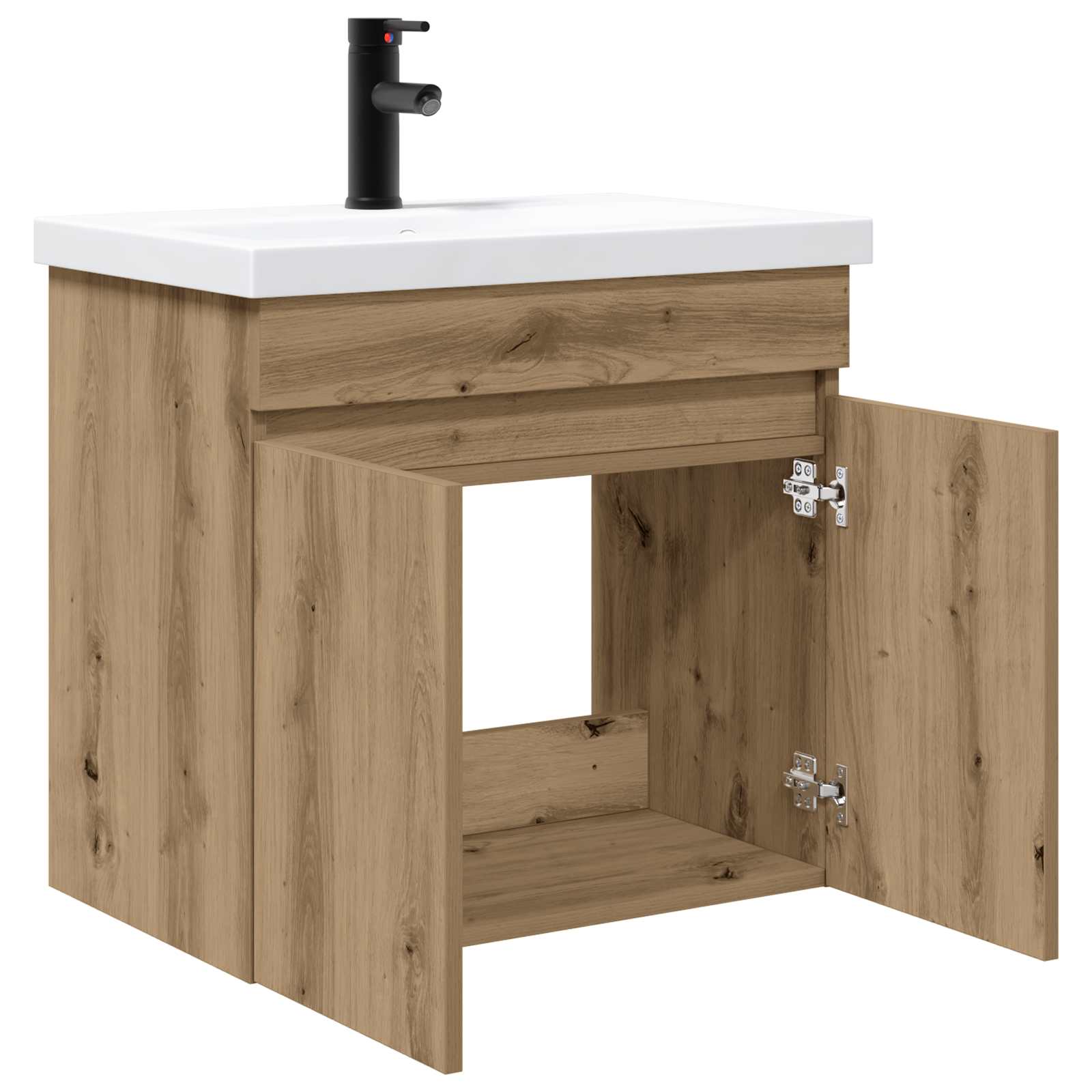 Meuble de salle de bain avec robinet Chêne artisanal - XIOS