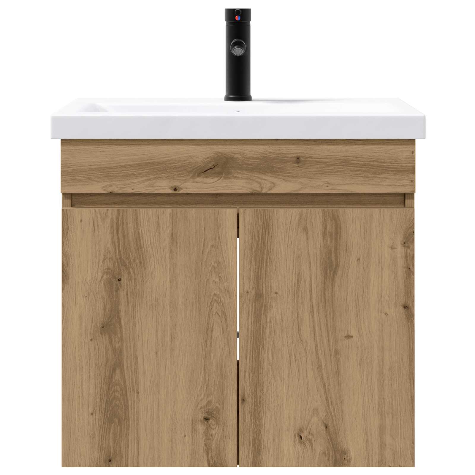 Meuble de salle de bain avec robinet Chêne artisanal - XIOS