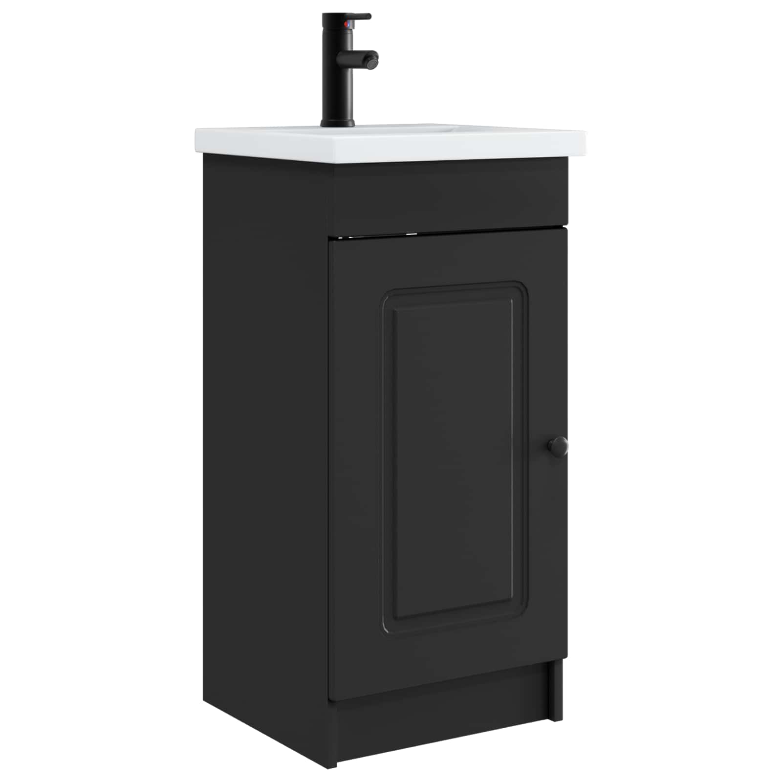 Meuble de salle de bain avec évier Noir 42 x 40 x 84,5 cm