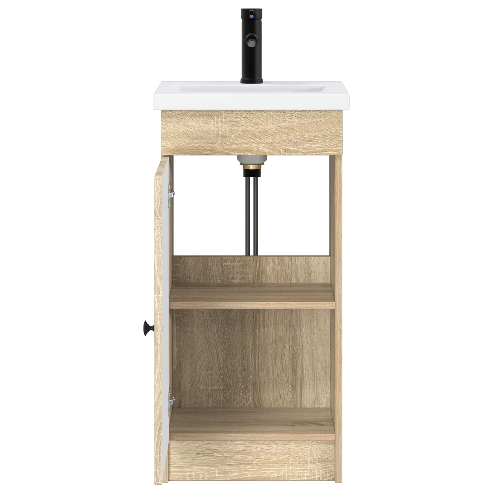 Meuble de salle de bain avec évier Chêne Sonoma
