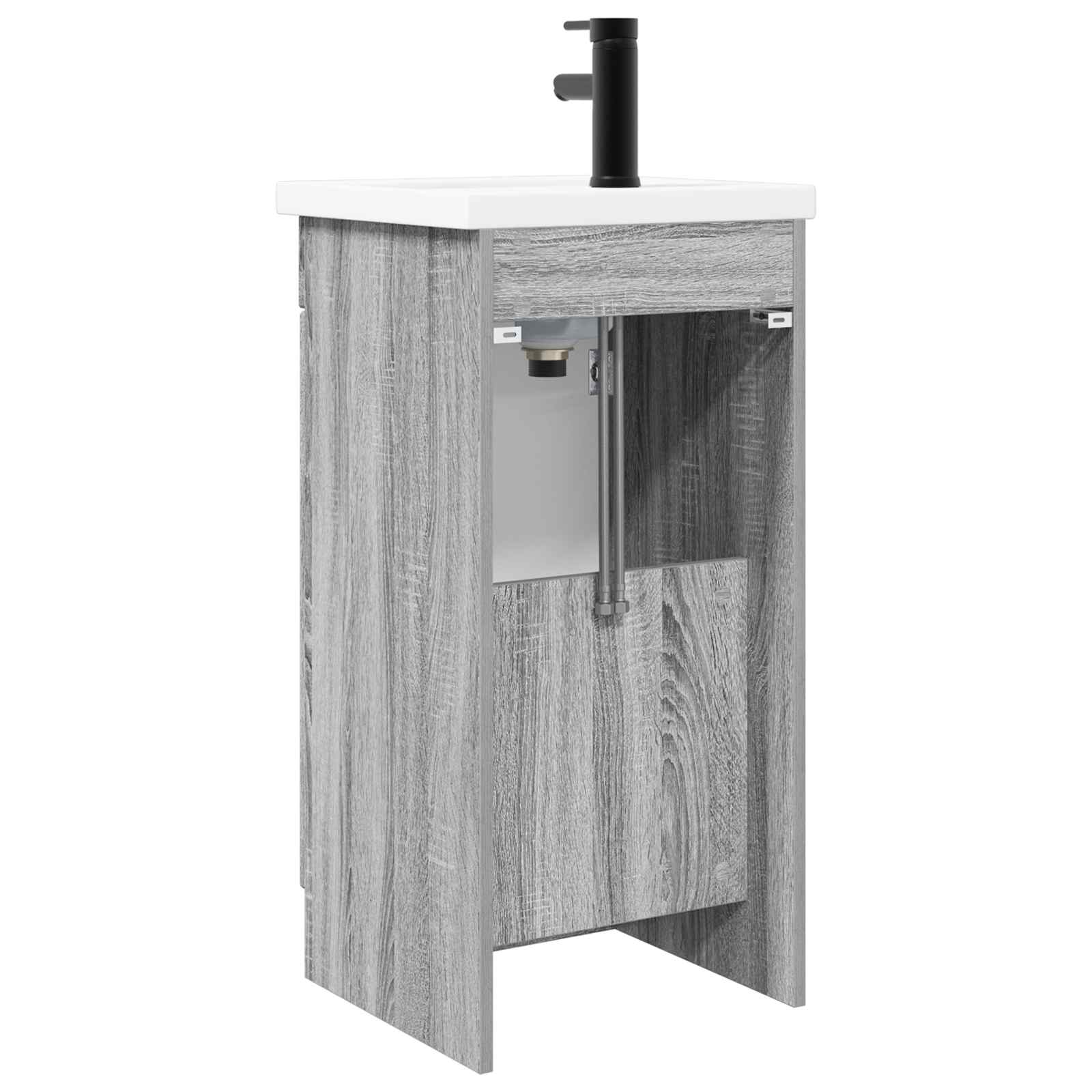 Meuble de salle de bain avec évier Sonoma gris