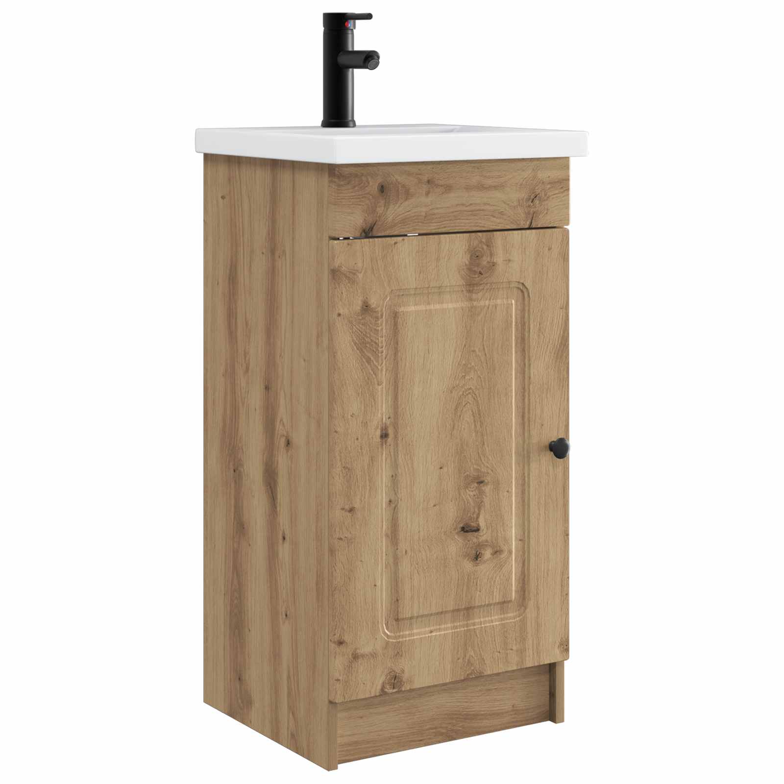 Meuble de salle de bain avec évier Chêne artisanal