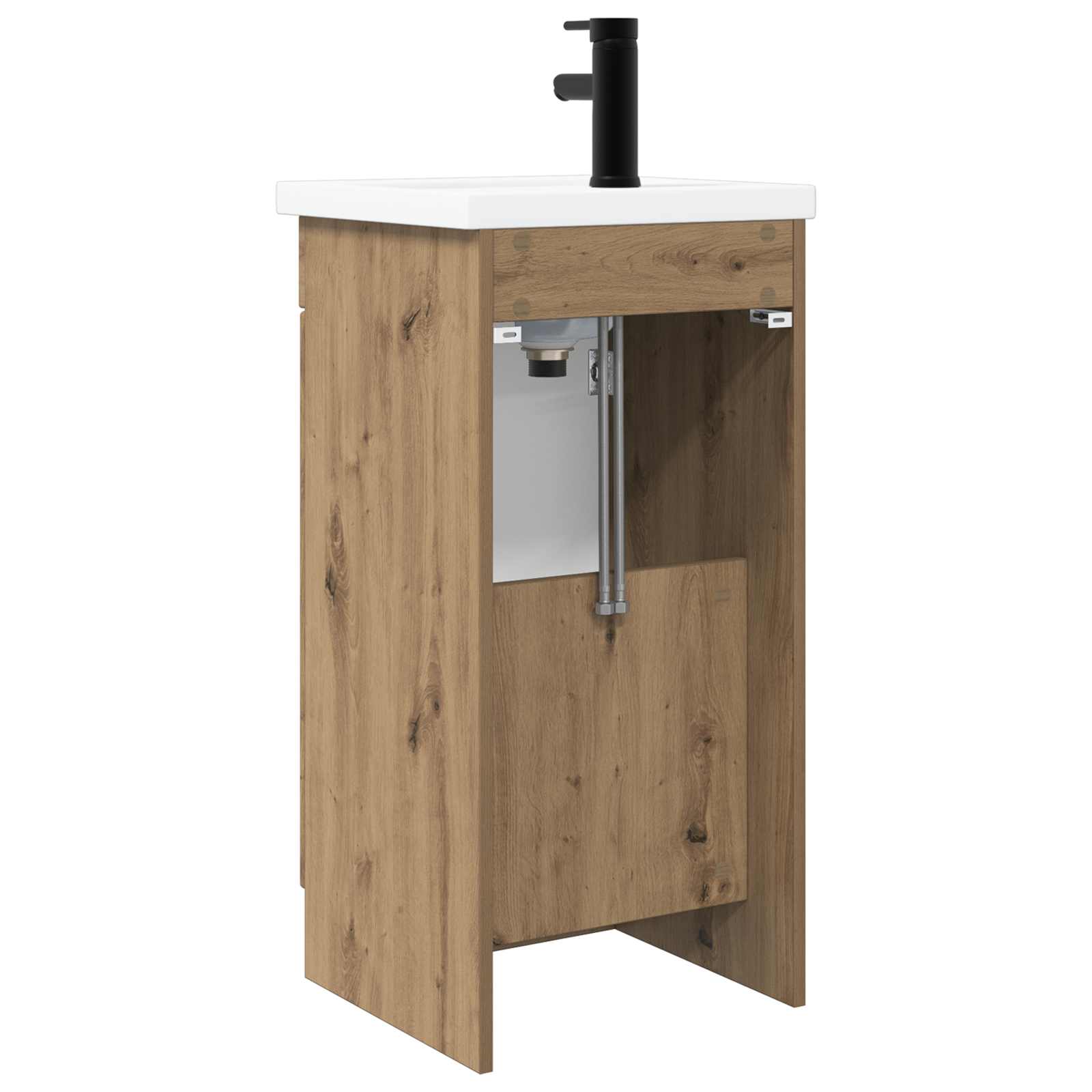 Meuble de salle de bain avec évier Chêne artisanal