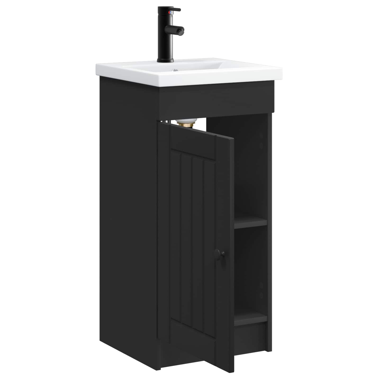 Meuble de salle de bain avec évier Noir 42 x 40 x 84,5 cm - XIOS