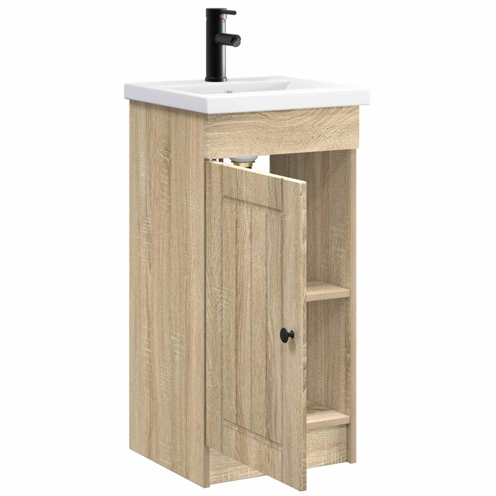 Meuble de salle de bain avec évier Chêne Sonoma