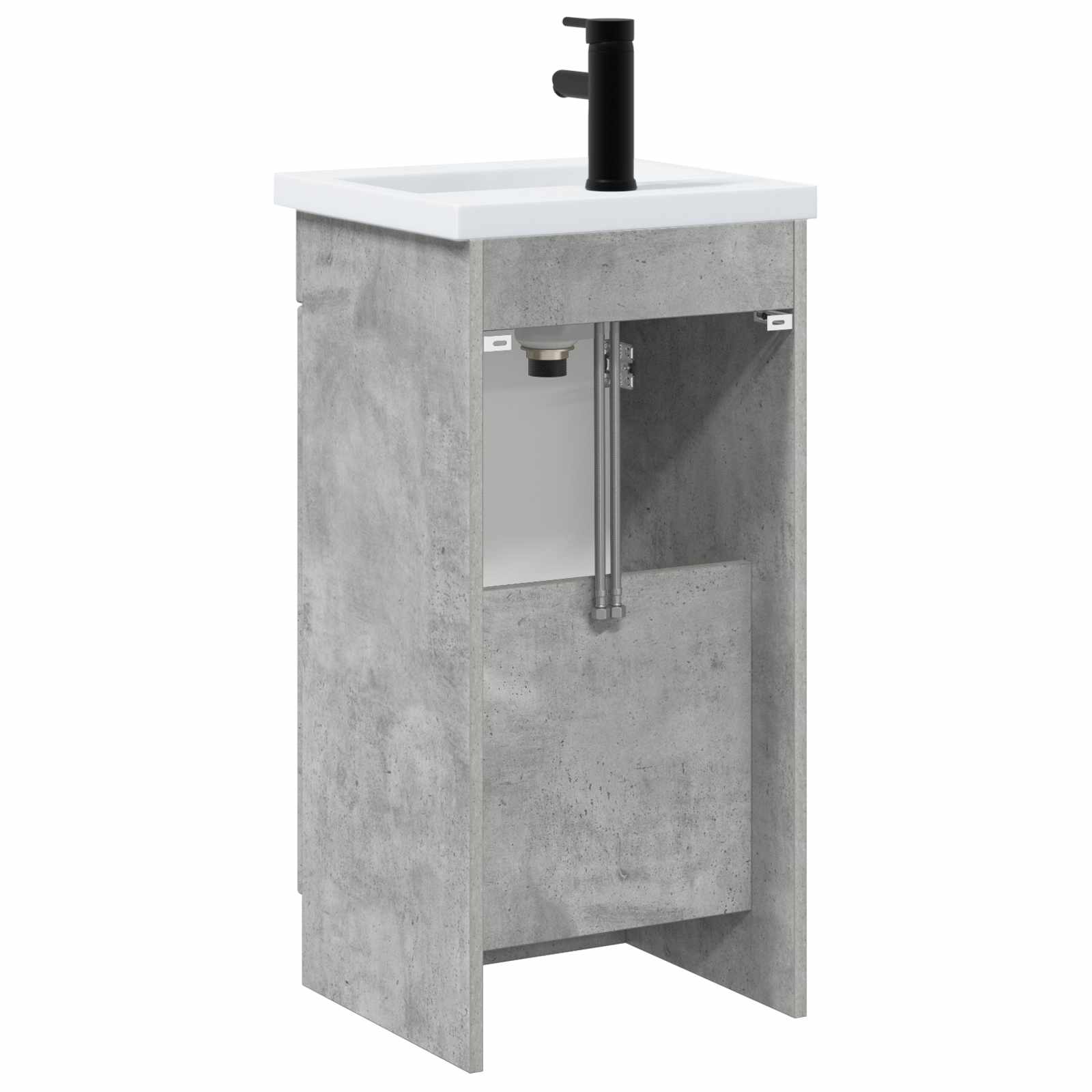 Meuble de salle de bain avec évier Gris béton 42 x 40 x 84,5 cm