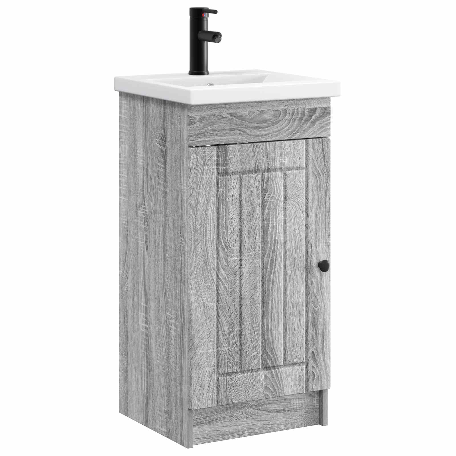 Meuble de salle de bain avec évier Sonoma gris