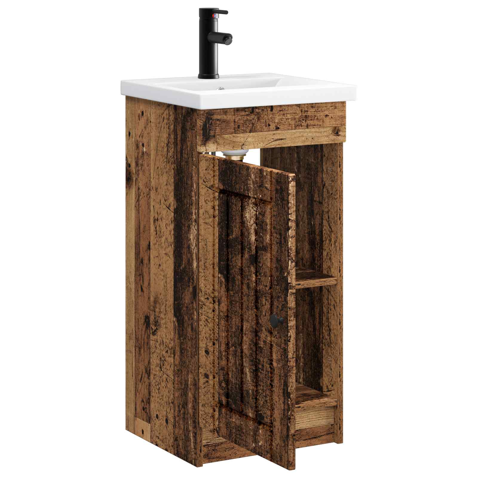 Meuble de salle de bain avec évier Bois ancien