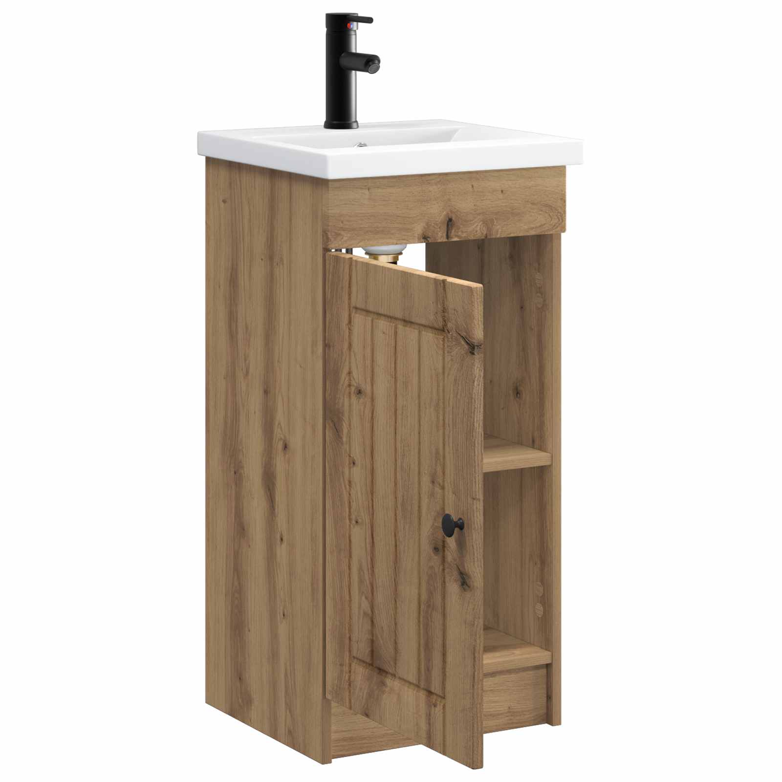 Meuble de salle de bain avec évier Chêne artisanal