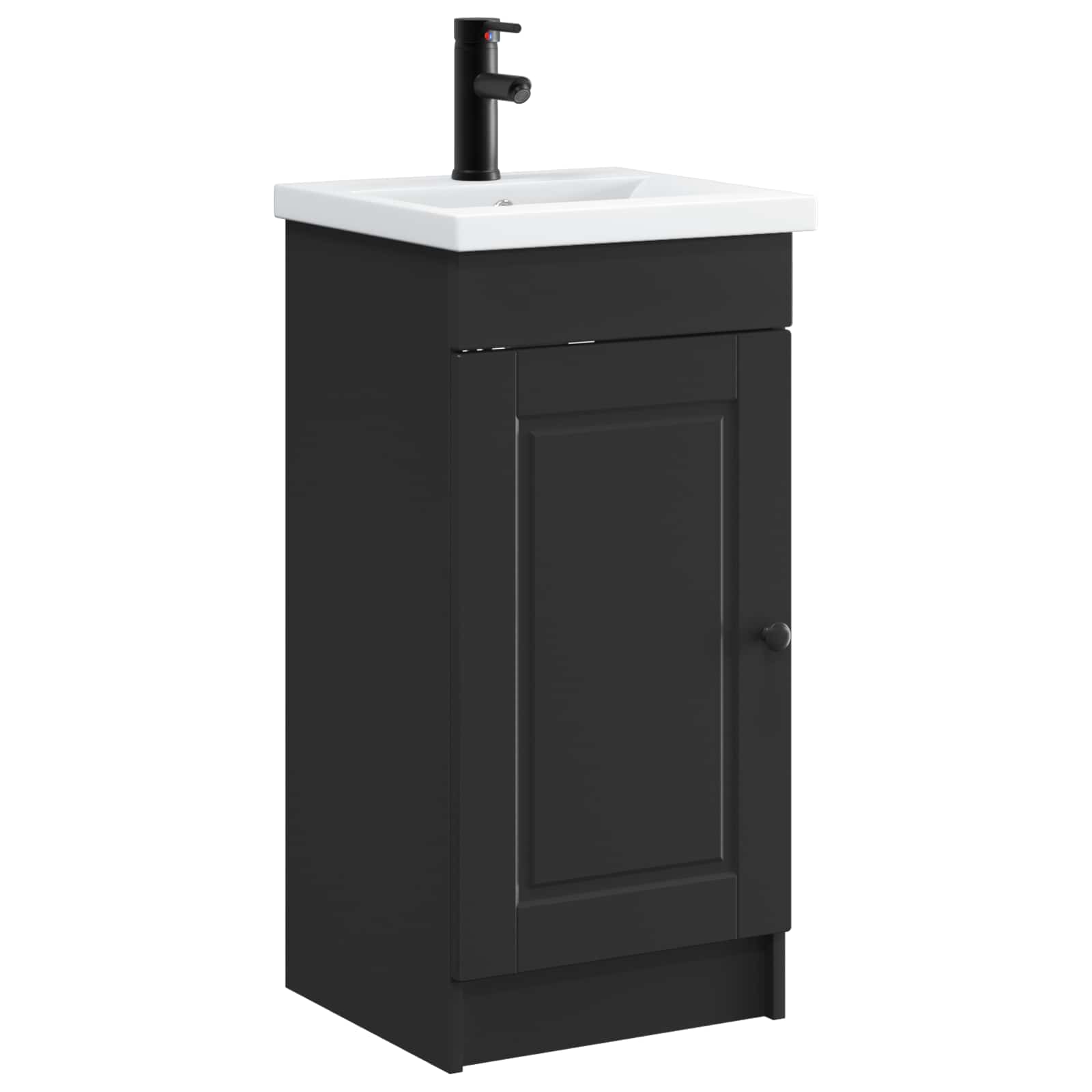 Meuble de salle de bain avec évier Noir 42 x 40 x 84,5 cm
