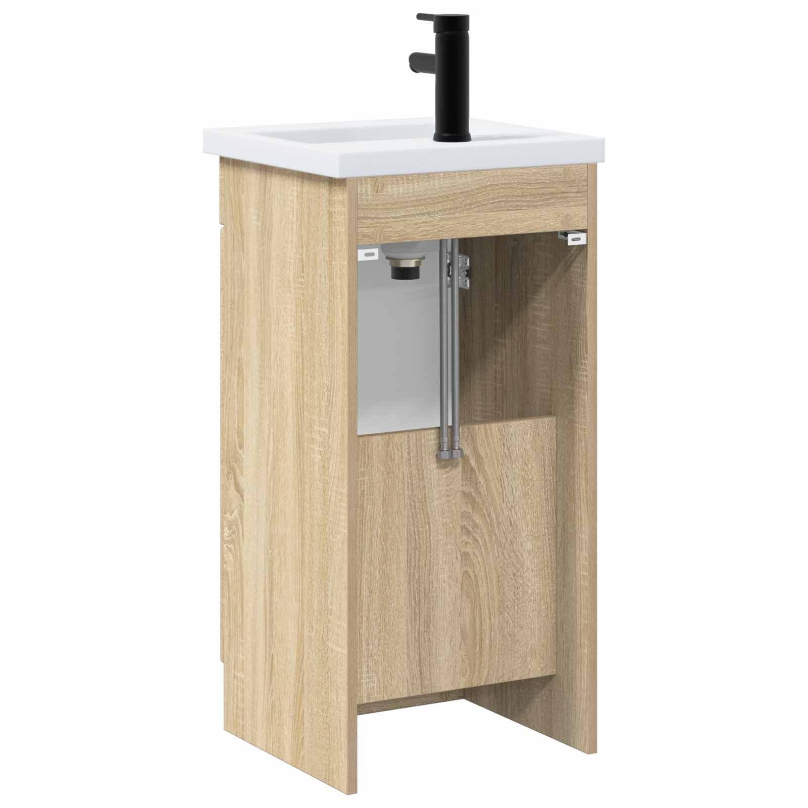 Meuble de salle de bain avec évier Chêne Sonoma