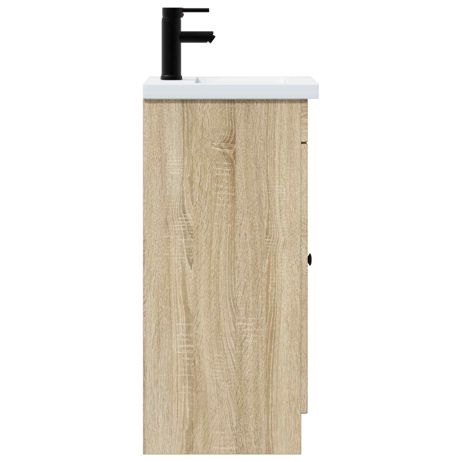 Meuble de salle de bain avec évier Chêne Sonoma