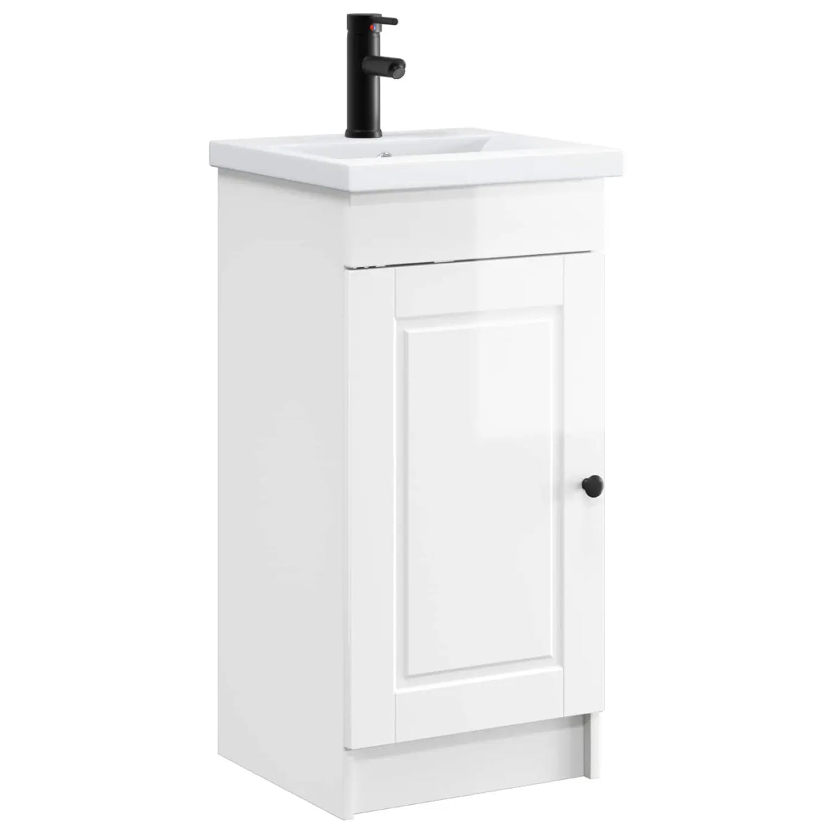 Meuble de salle de bain avec évier Blanc brillant - XIOS