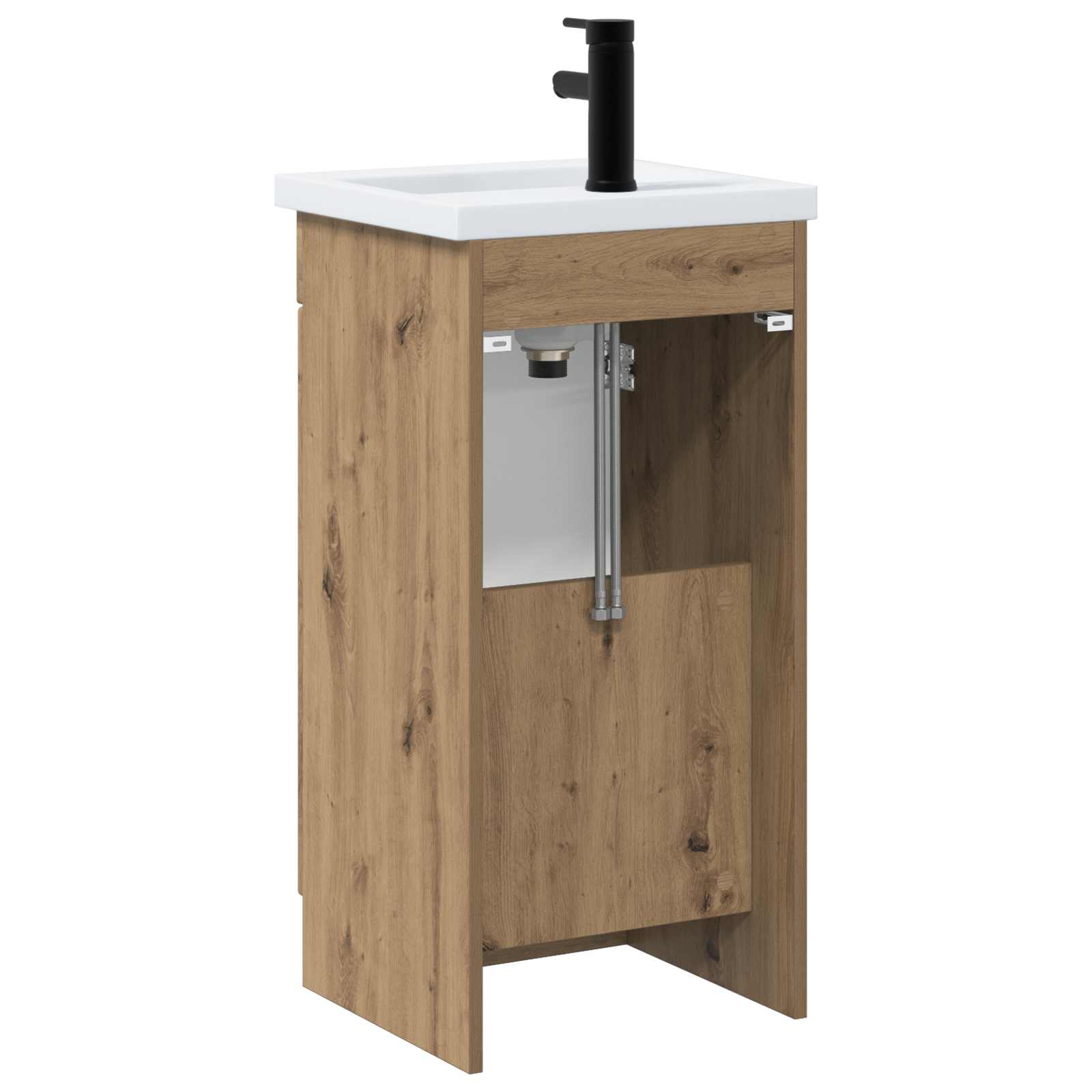 Meuble de salle de bain avec évier Chêne artisanal