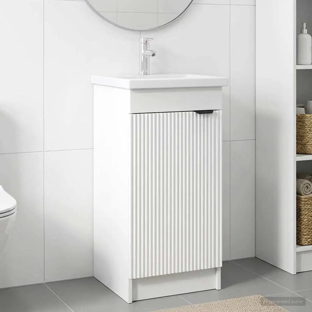 Meuble de salle de bain avec évier Blanc 42 x 40 x 84,5 cm - XIOS