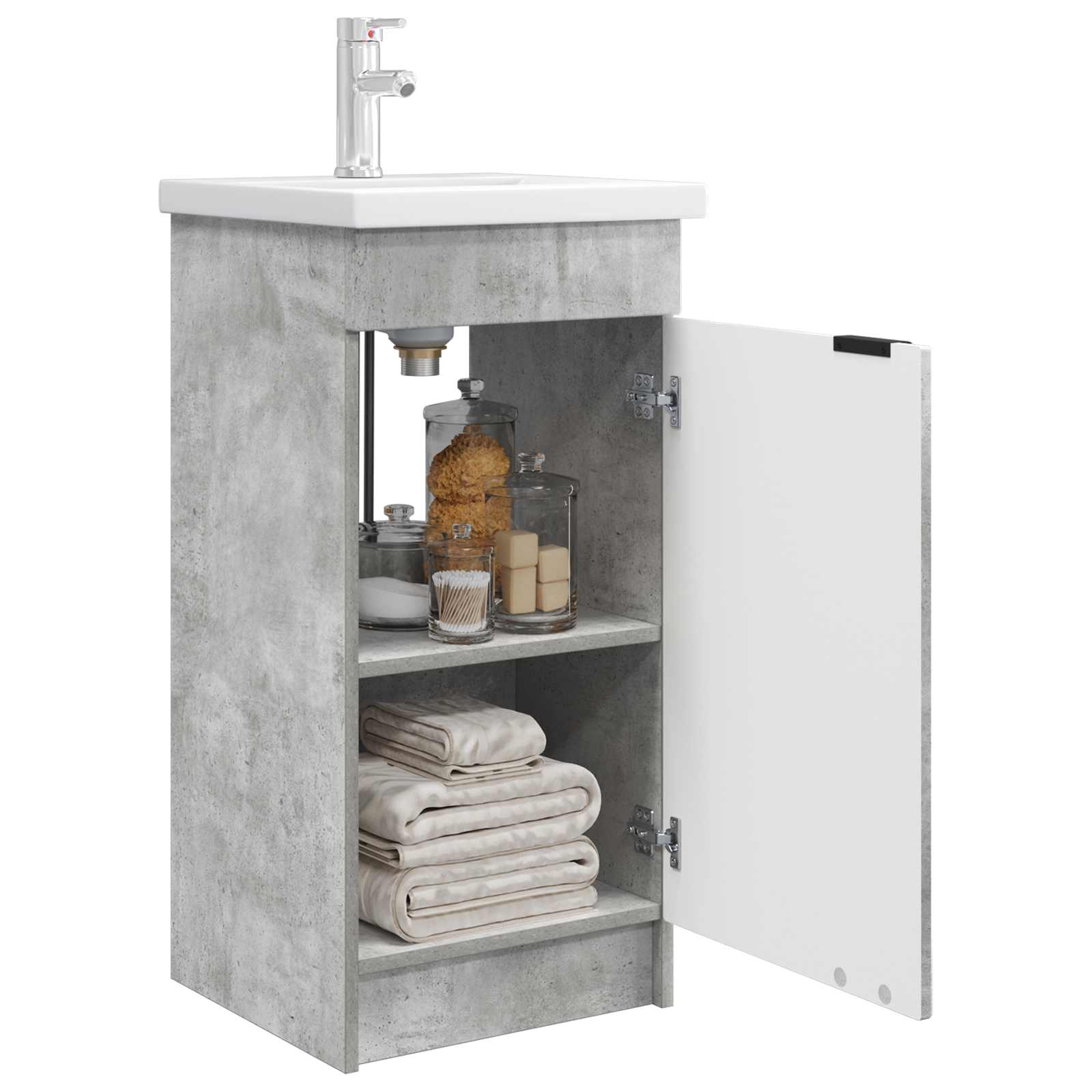 Meuble de salle de bain avec évier Gris béton 42 x 40 x 84,5 cm