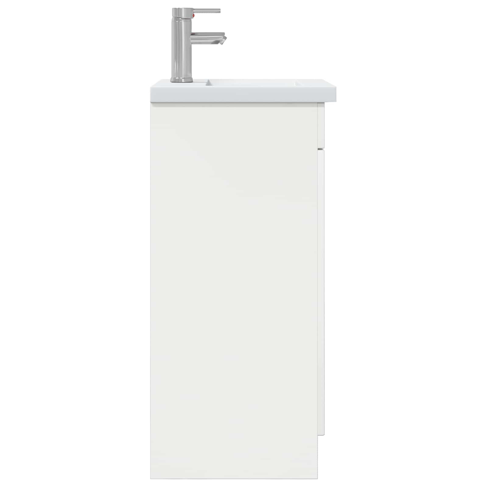 Meuble de salle de bain avec évier Blanc brillant