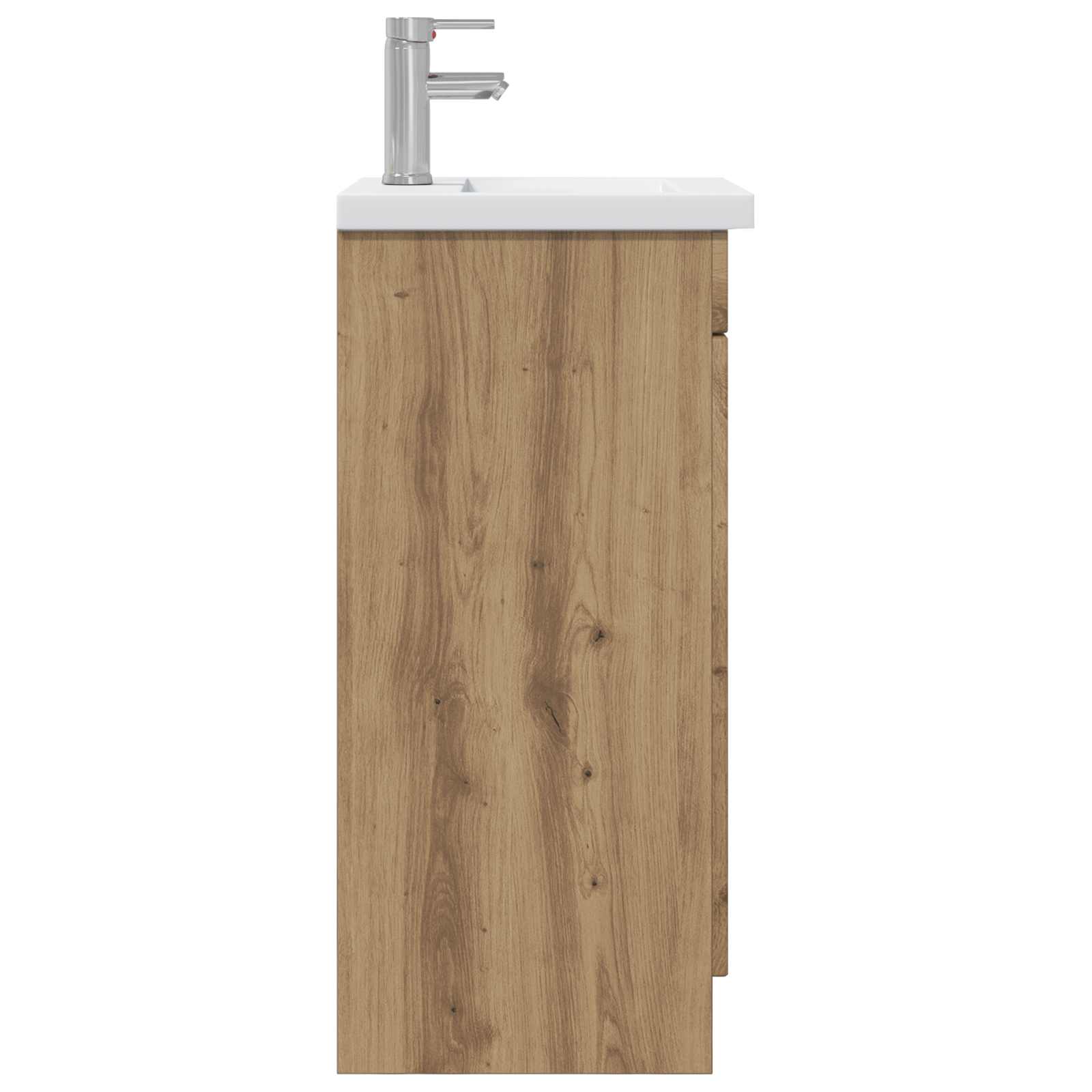 Meuble de salle de bain avec évier Chêne artisanal